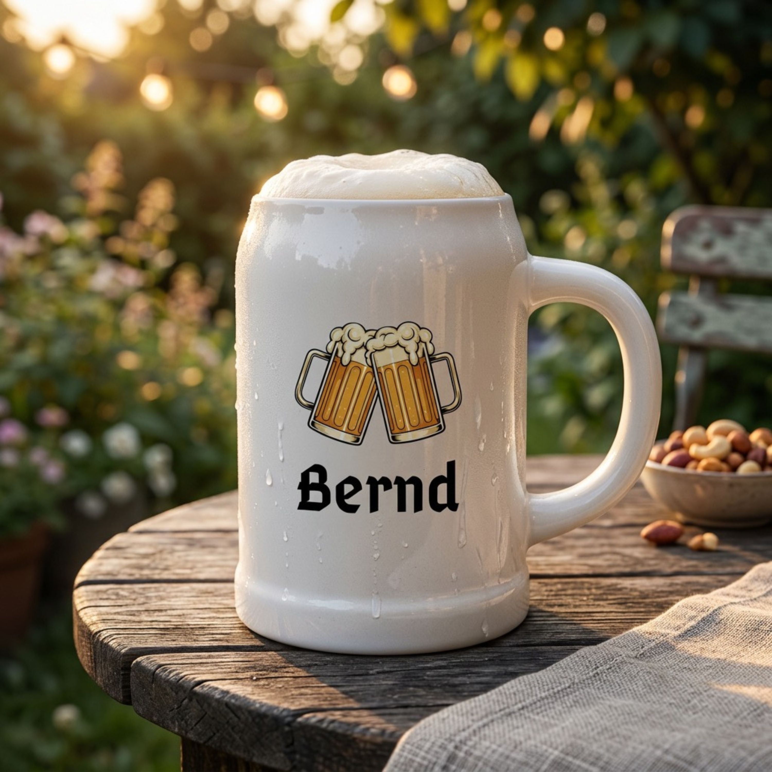 Bierkrug Keramik personalisiert - Prost