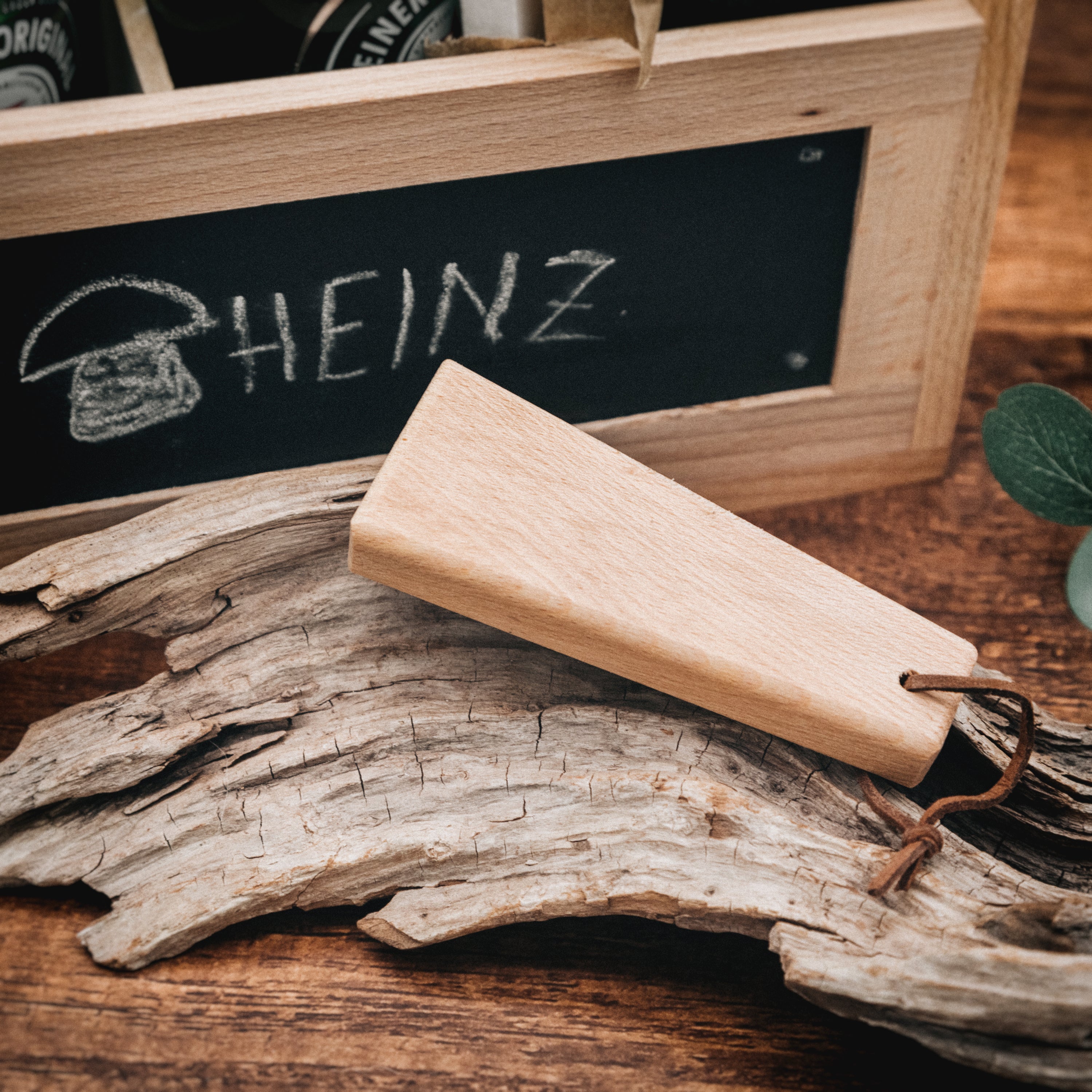 Bierträger Holz mit Tafel
