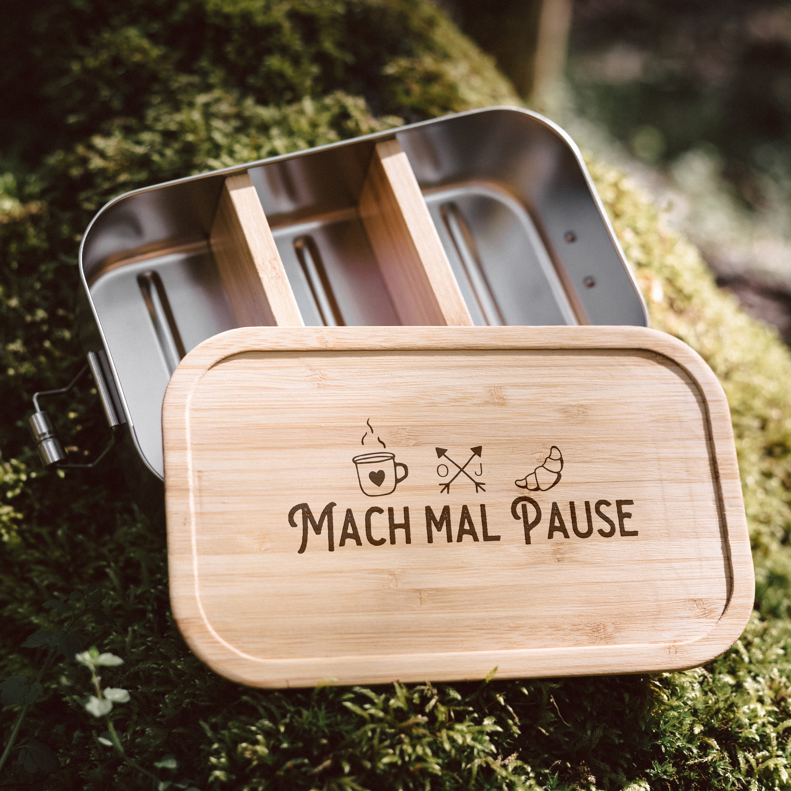 Brotdose Edelstahl - Pausenzeit