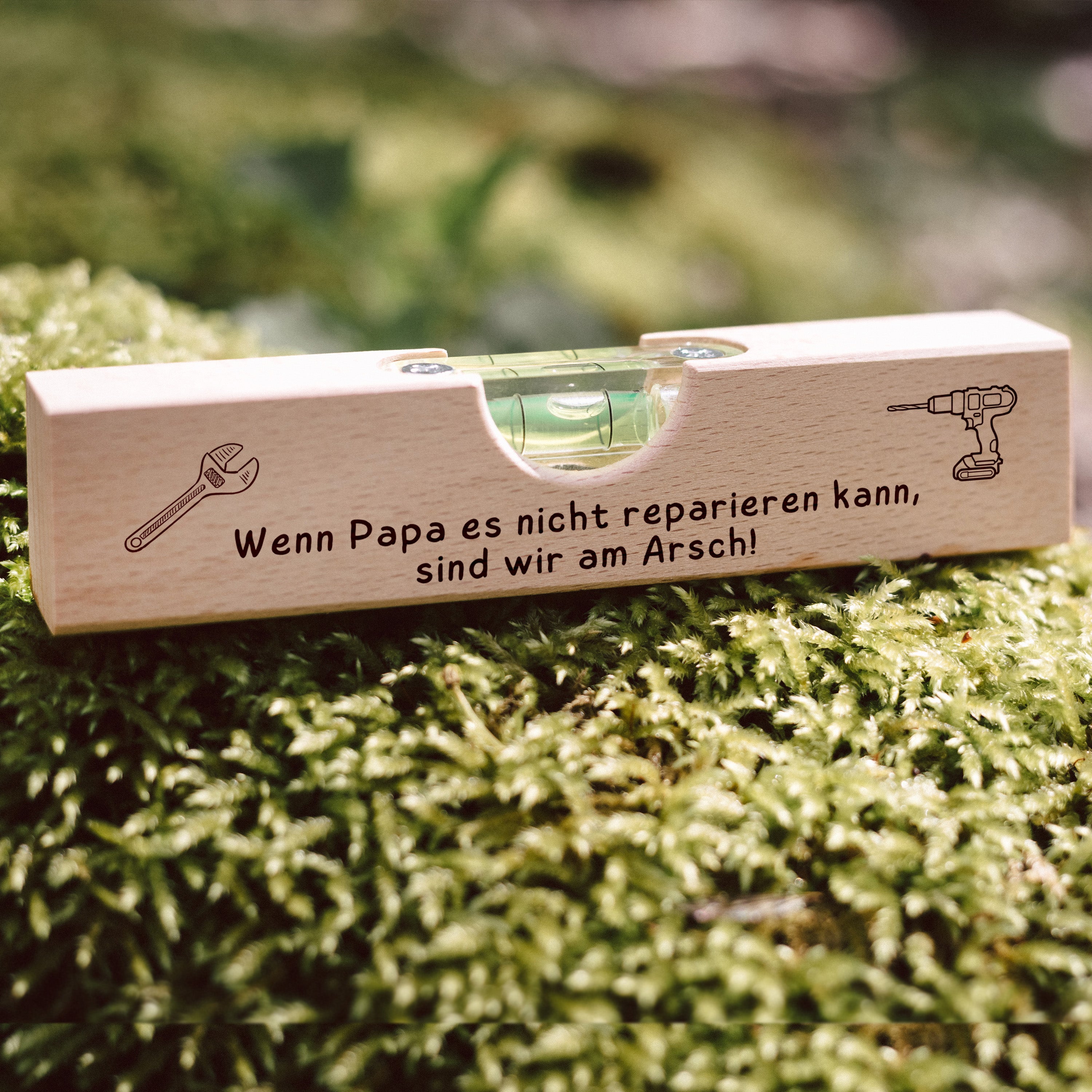 Wasserwaage Holz - Wenn Papa es nicht reparieren kann