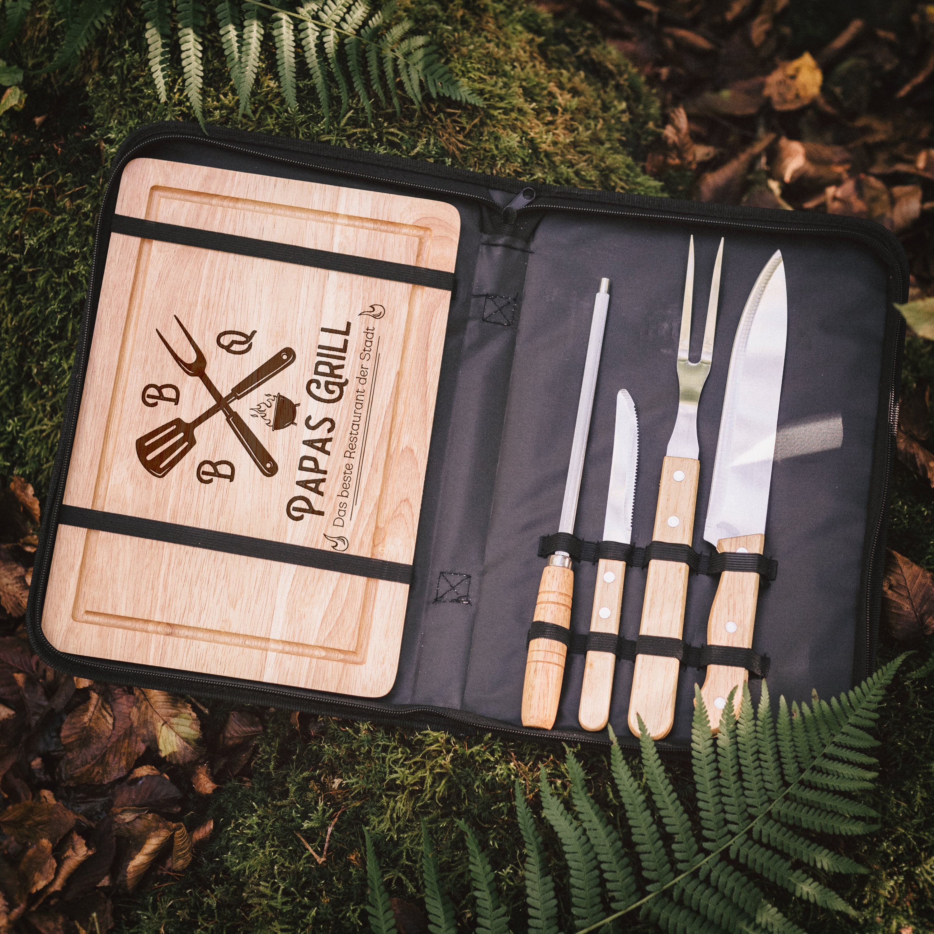 Grillset und Tasche - BBQ Grillbesteck