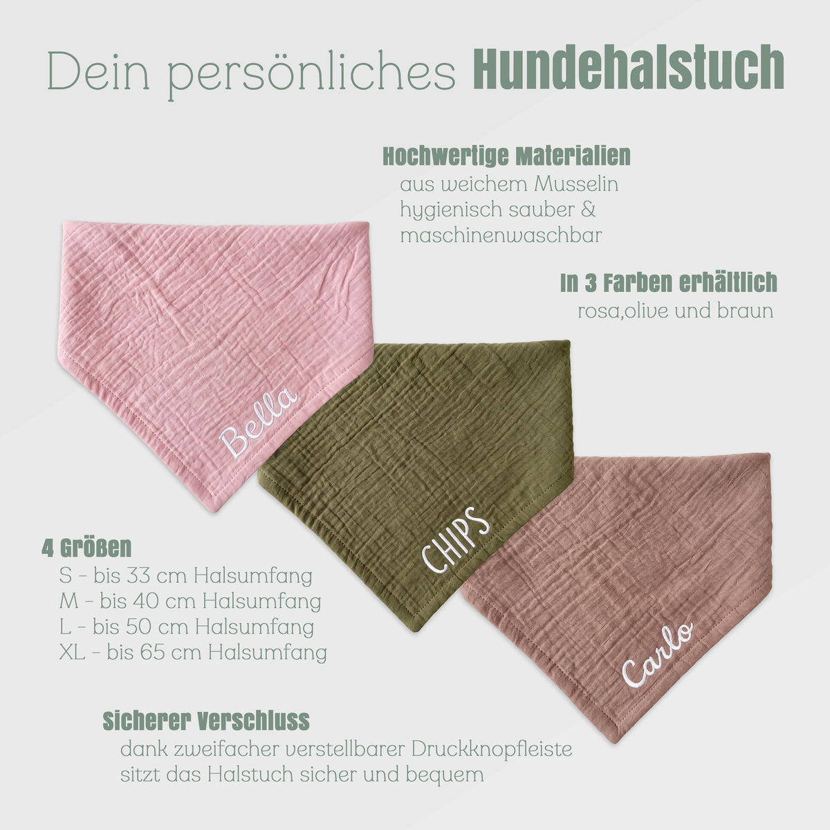 Hundehalstuch personalisiert