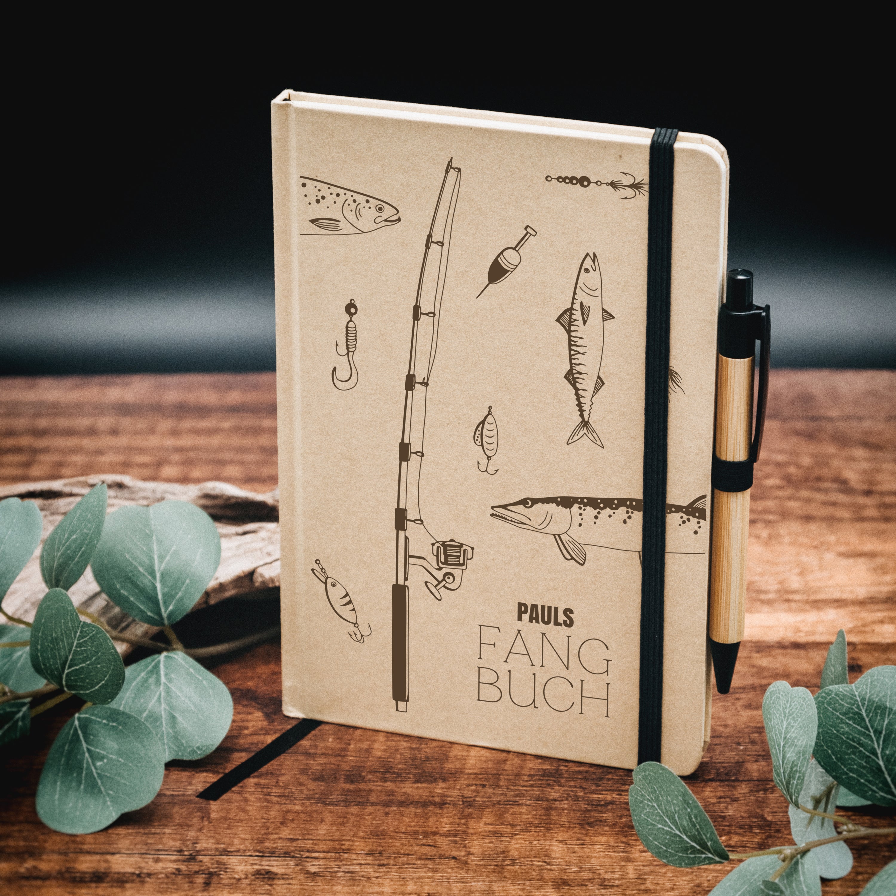 Notizbuch Karton - Fangbuch Angelzubehör