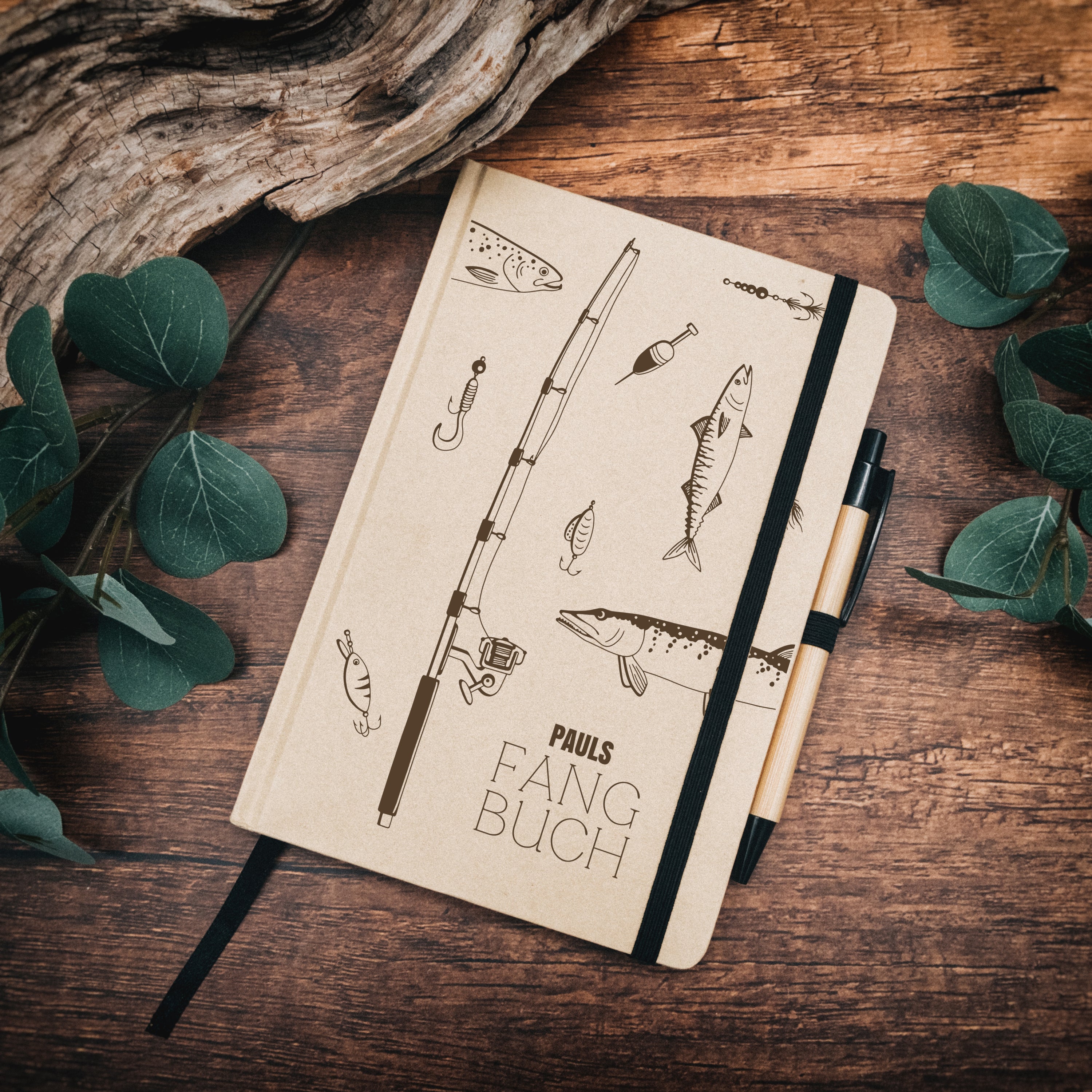 Notizbuch Karton - Fangbuch Angelzubehör
