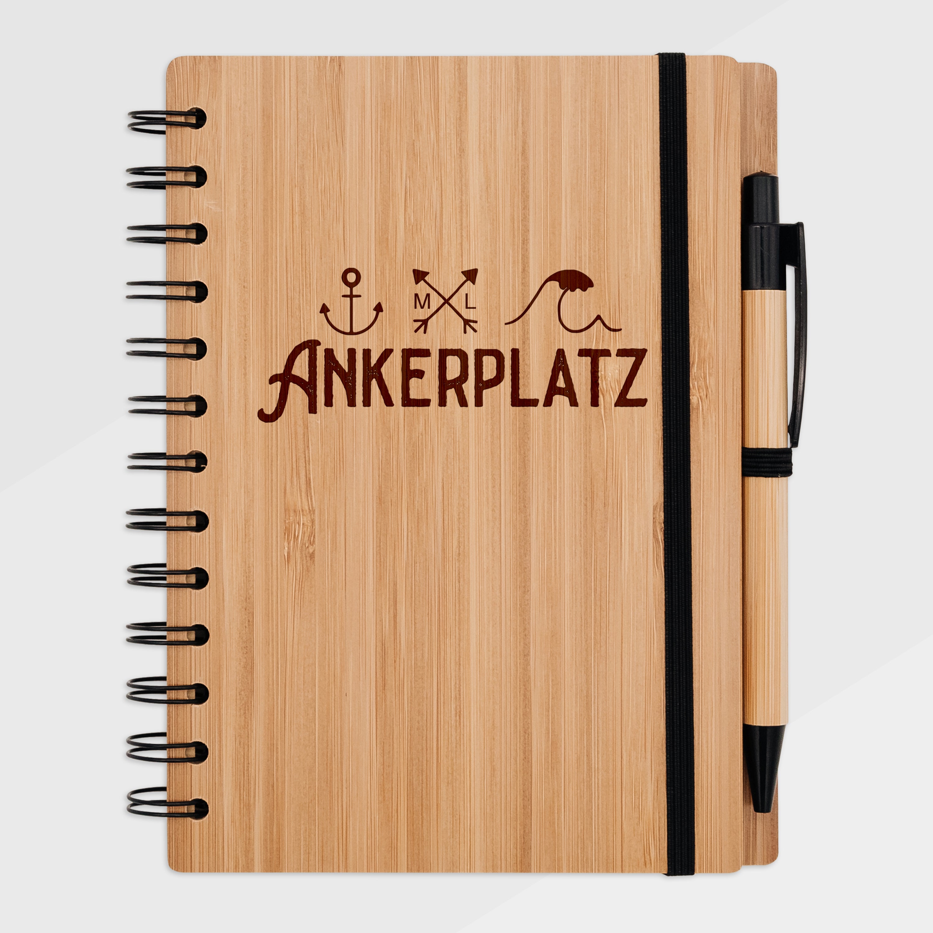 Notizbuch Holz - Reise