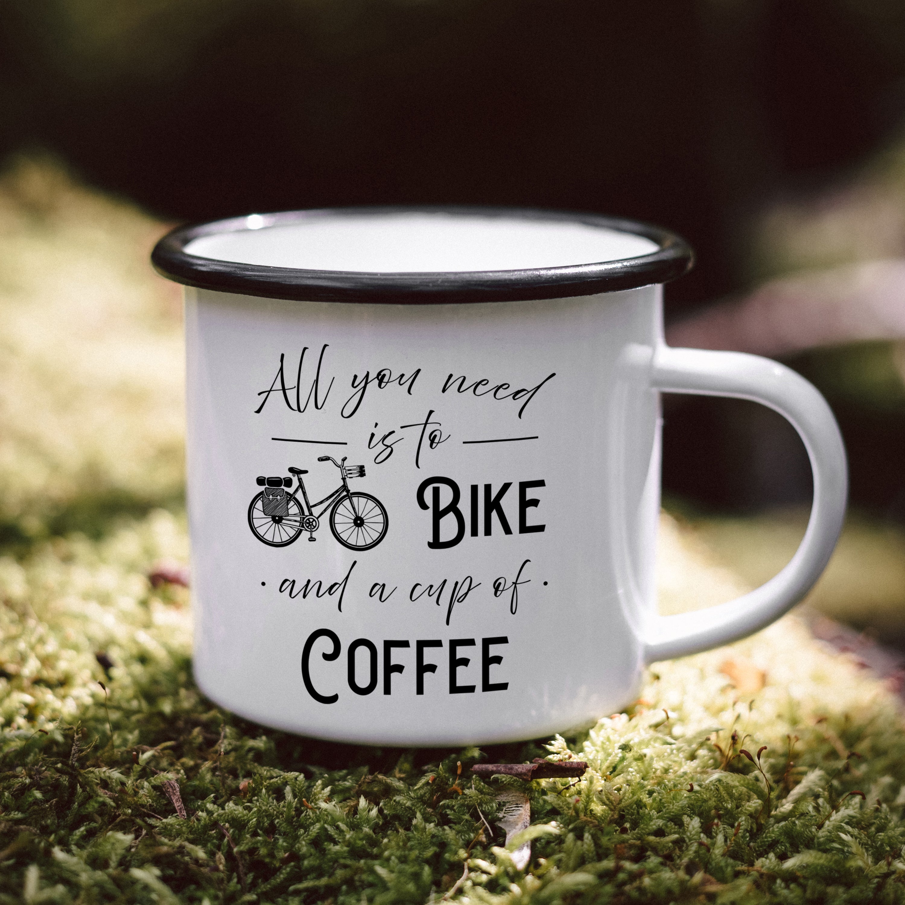 Emaille Tasse - Cup of Coffee