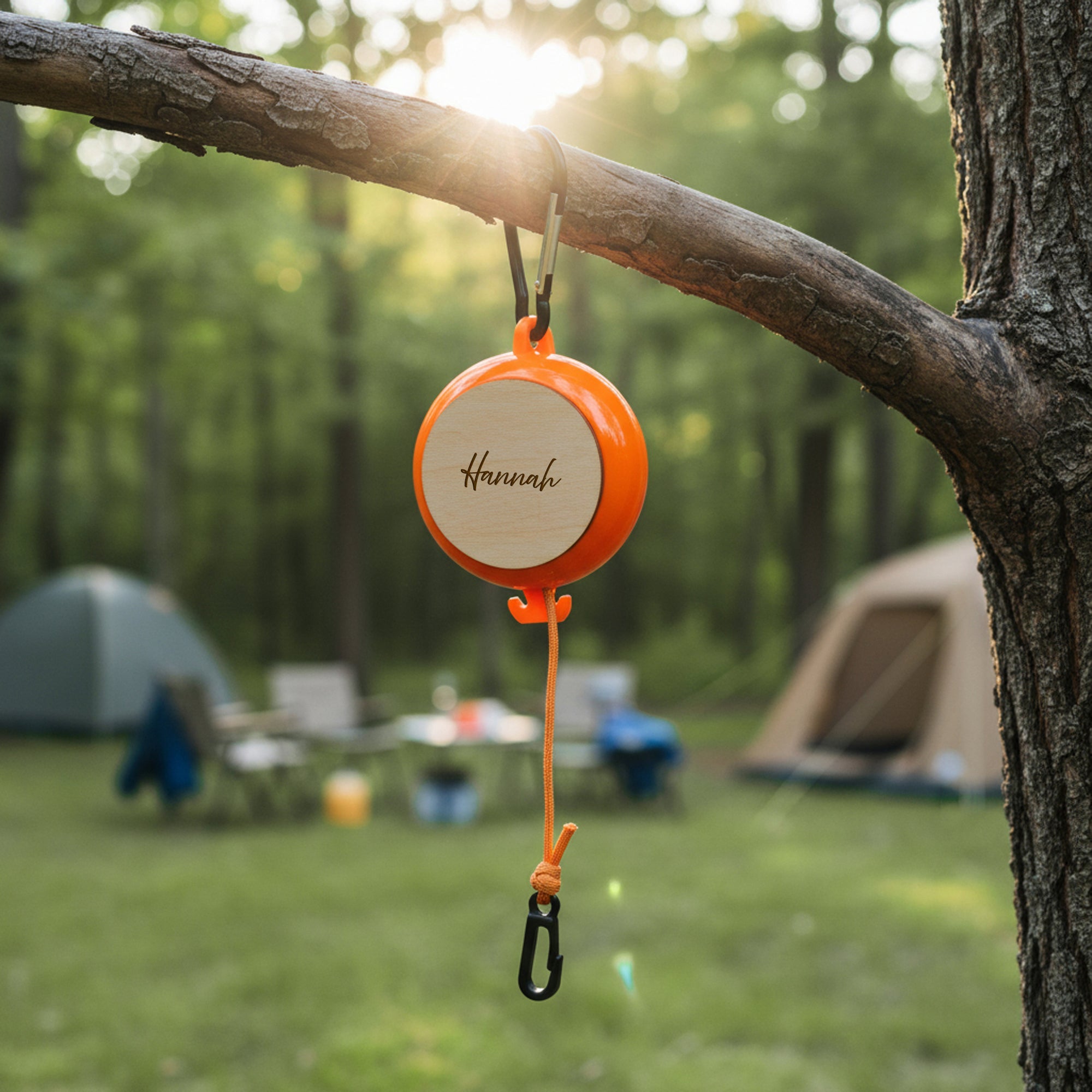 Ausziehbare Wäscheleine mit Wunschname - Abenteuernah