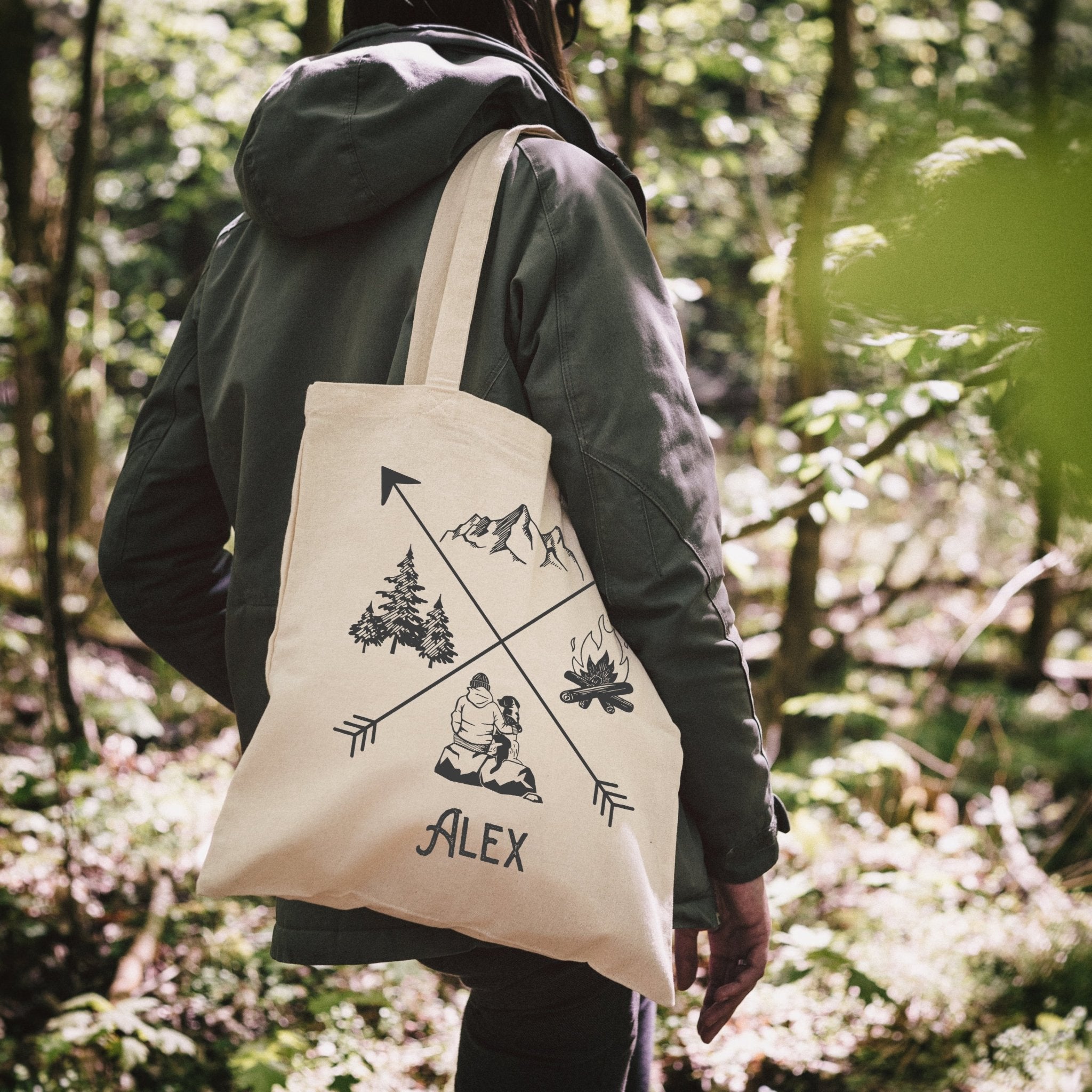 Baumwolltasche - X - Motiv - Abenteuernah