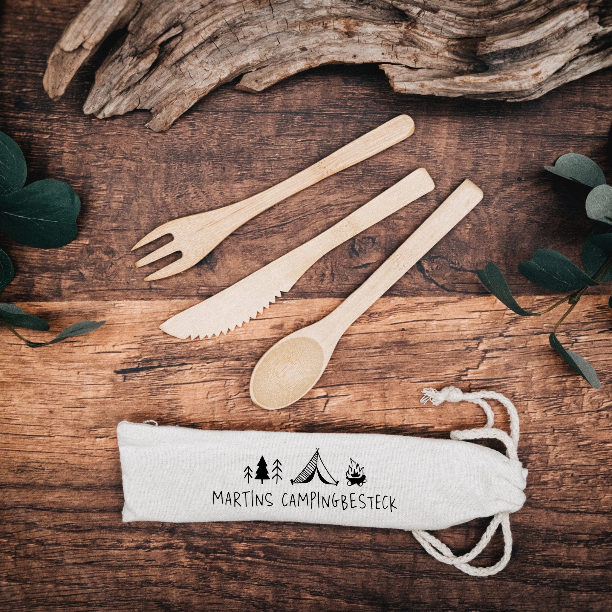 Besteckset mit Tasche - Wandern - Abenteuernah