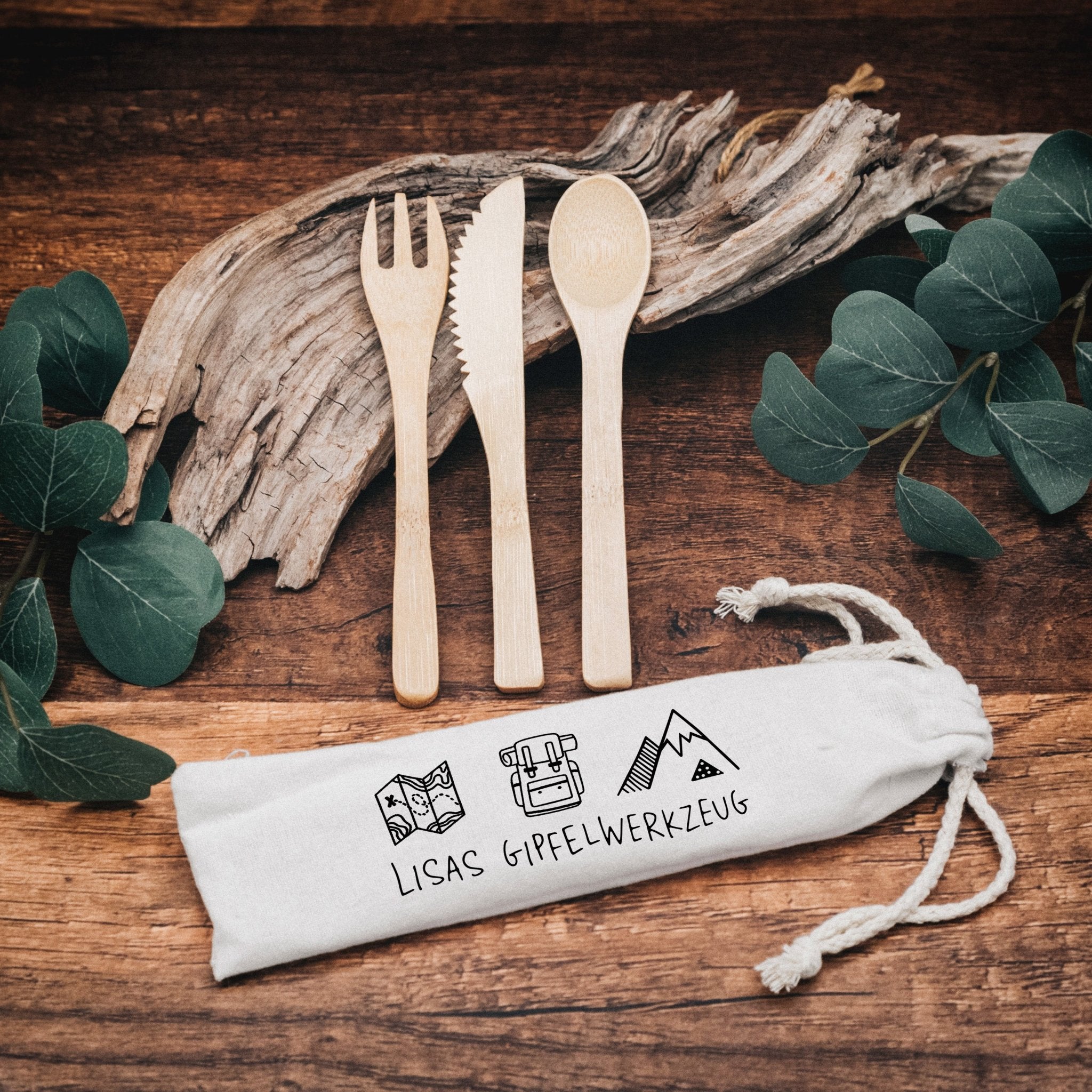 Besteckset mit Tasche - Wandern - Abenteuernah