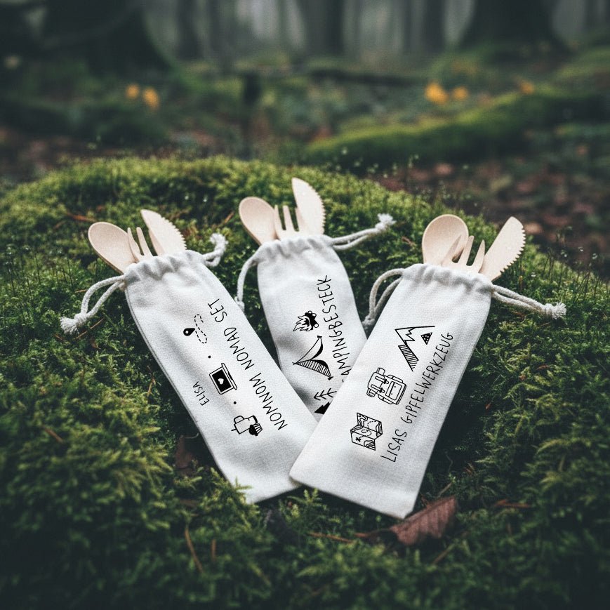 Besteckset mit Tasche - Wandern - Abenteuernah
