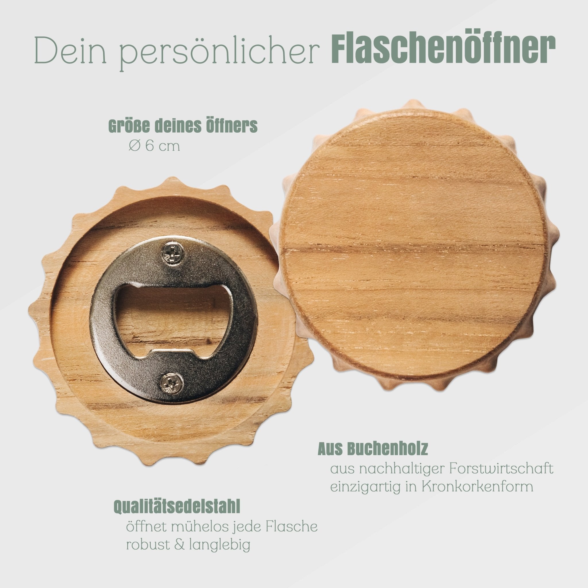 Bierdeckel Flaschenöffner - Der Beste Fang - Abenteuernah