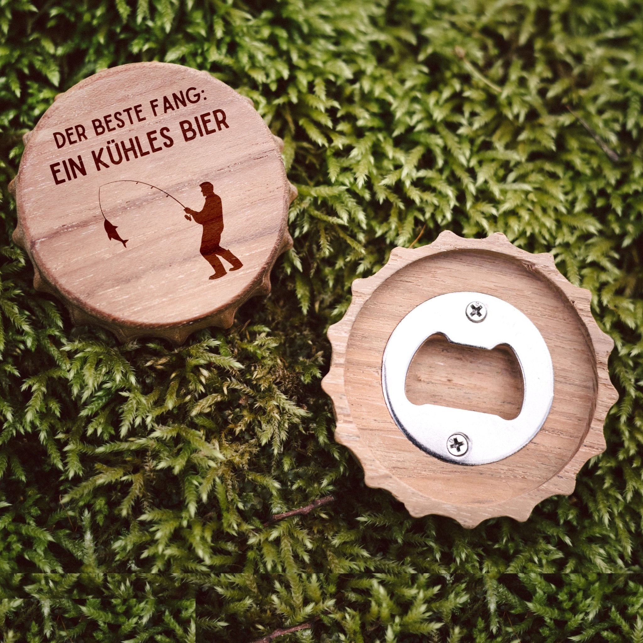 Bierdeckel Flaschenöffner - Der Beste Fang - Abenteuernah