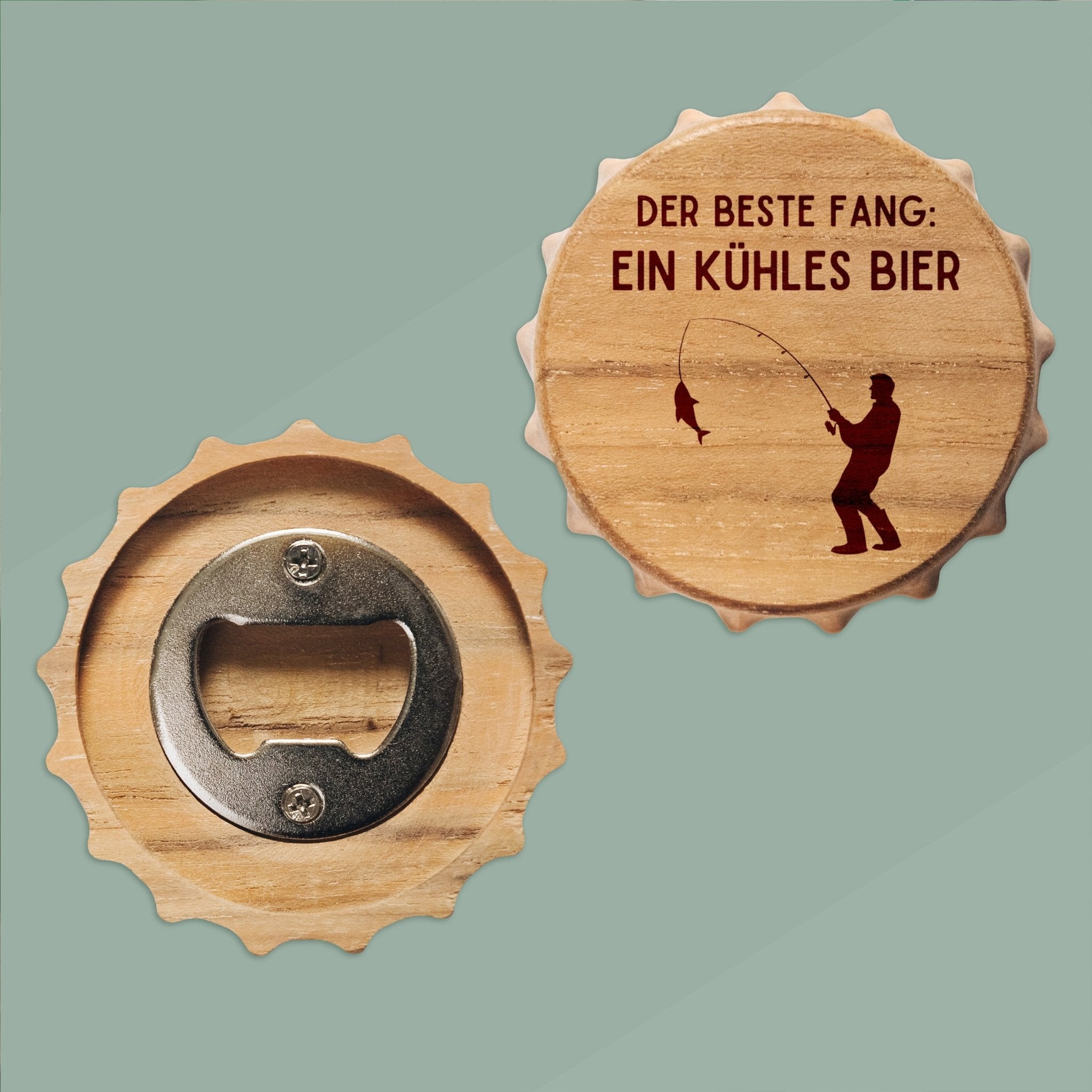 Bierdeckel Flaschenöffner - Der Beste Fang - Abenteuernah