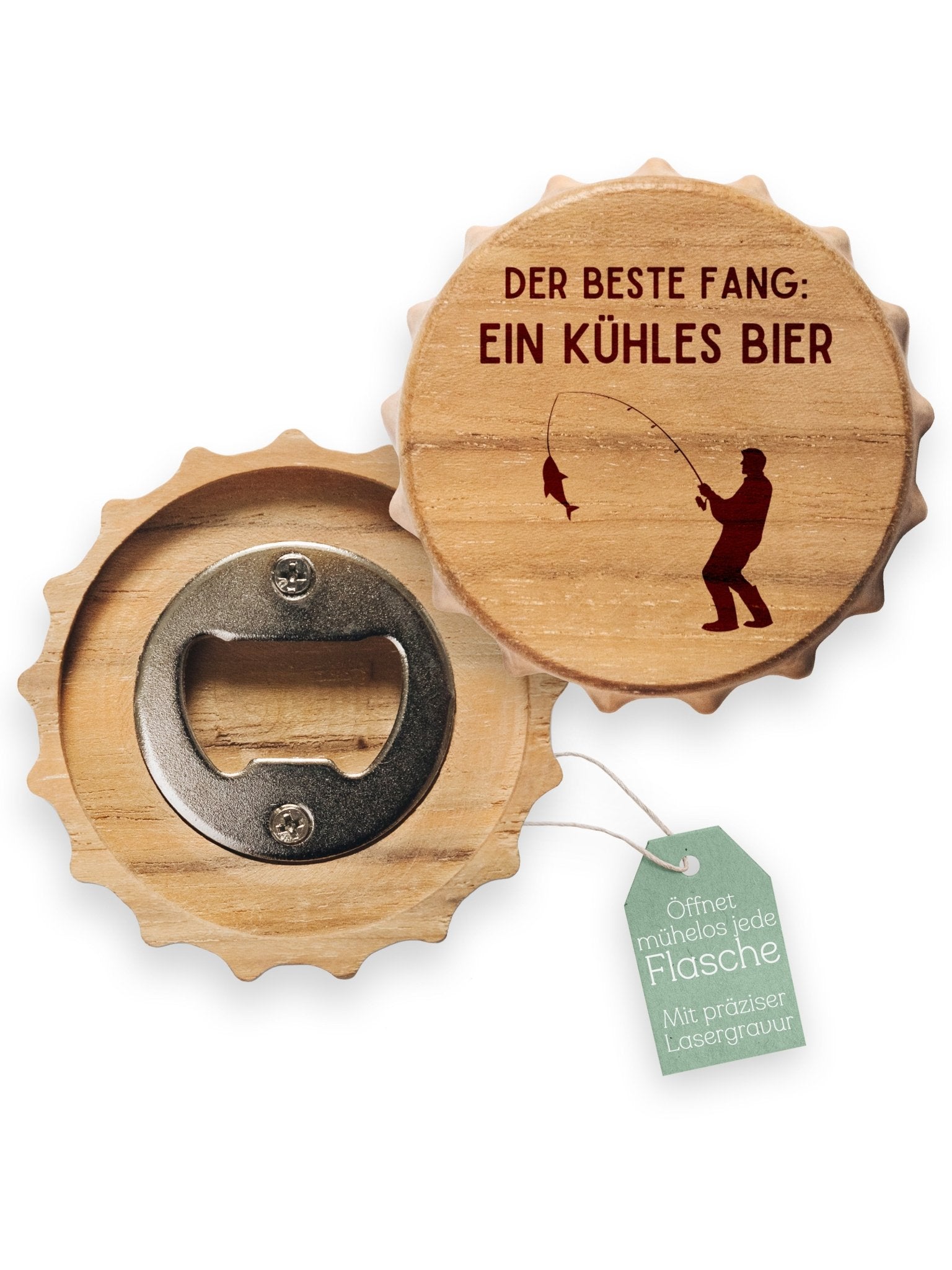 Bierdeckel Flaschenöffner - Der Beste Fang - Abenteuernah