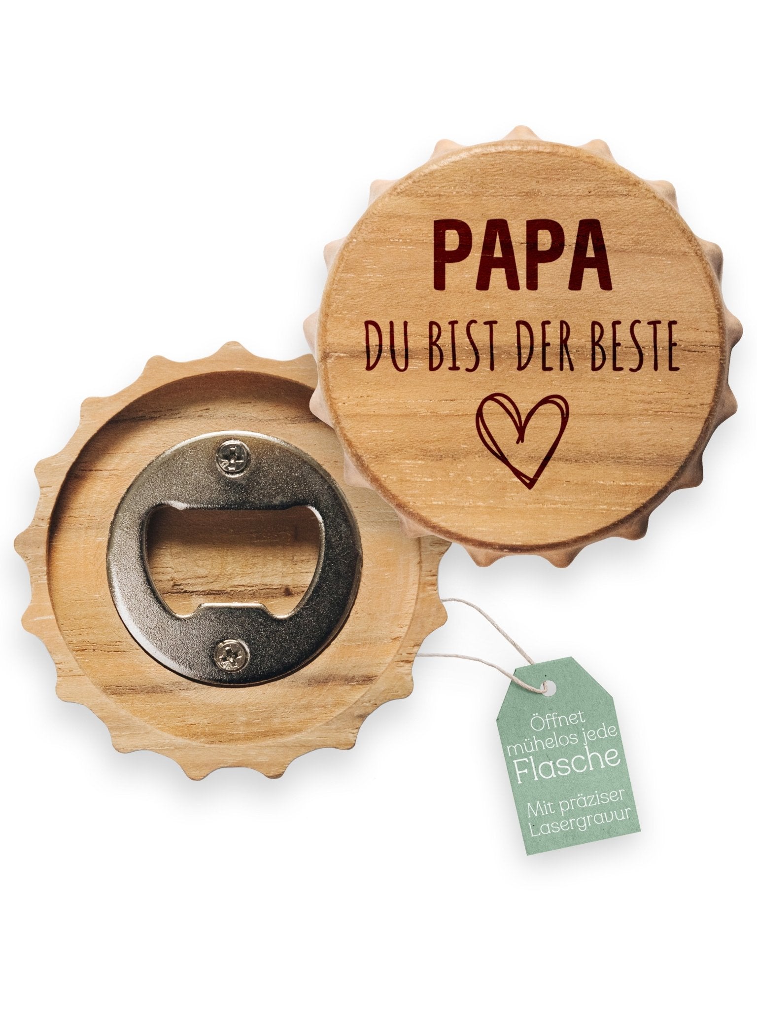 Bierdeckel Flaschenöffner - Papa du bist der Beste - Abenteuernah