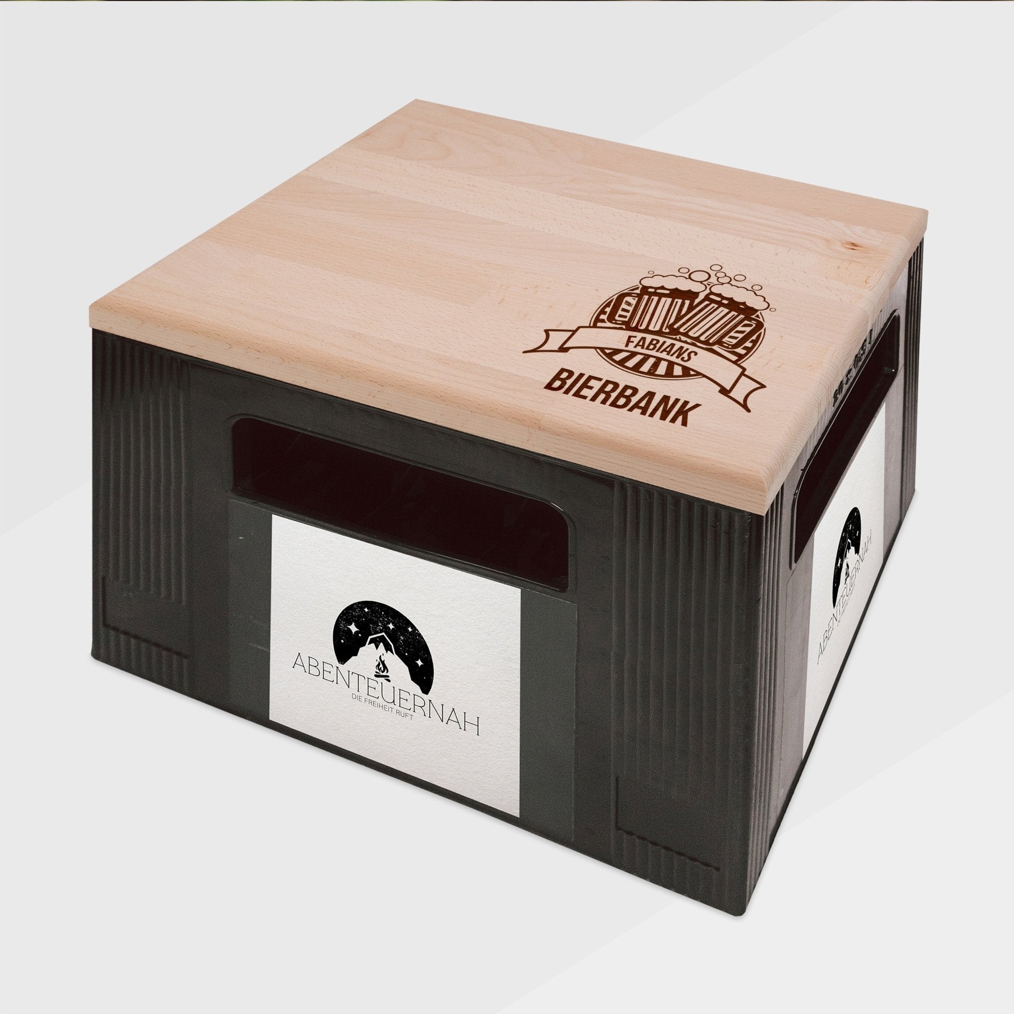 Bierkastensitz Holz - Bierbank - Abenteuernah
