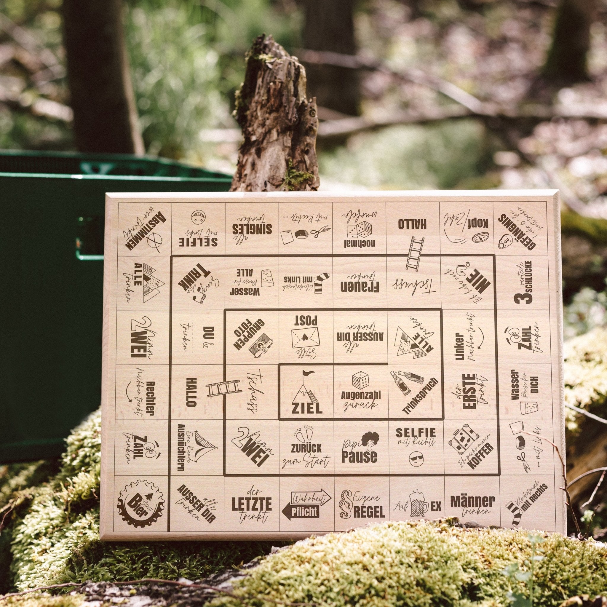 Bierkastensitz Holz - Trinkspiel - Abenteuernah