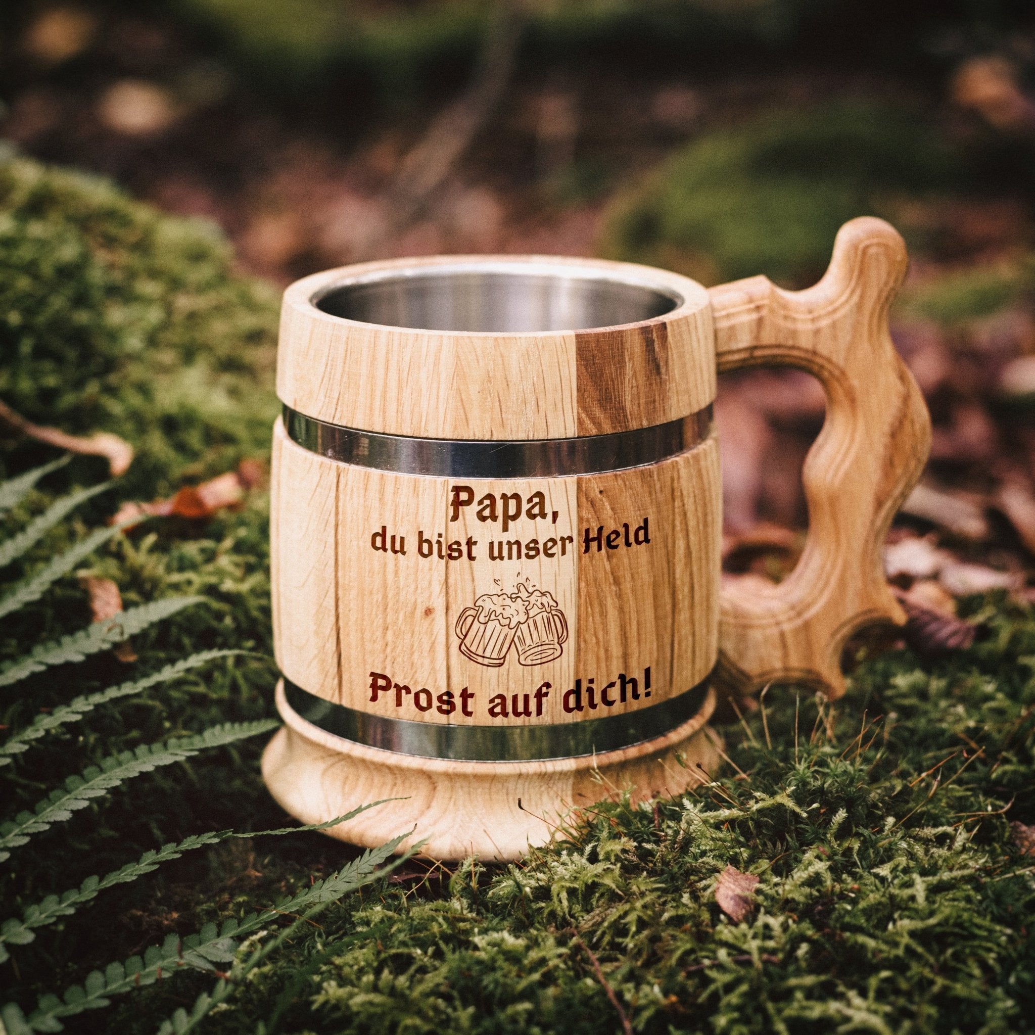 Bierkrug - Papa, du bist unser Held - Abenteuernah