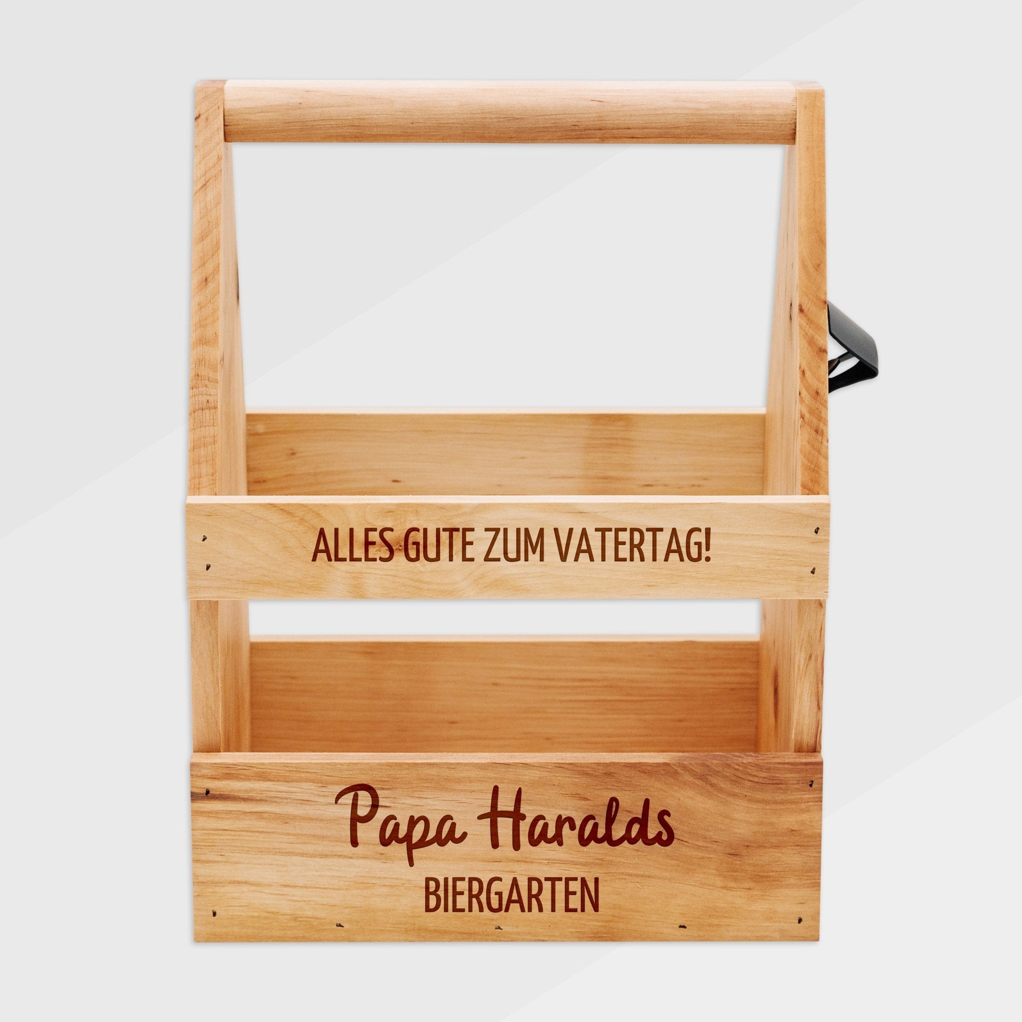 Bierträger Holz - Vatertag Biergarten - Abenteuernah