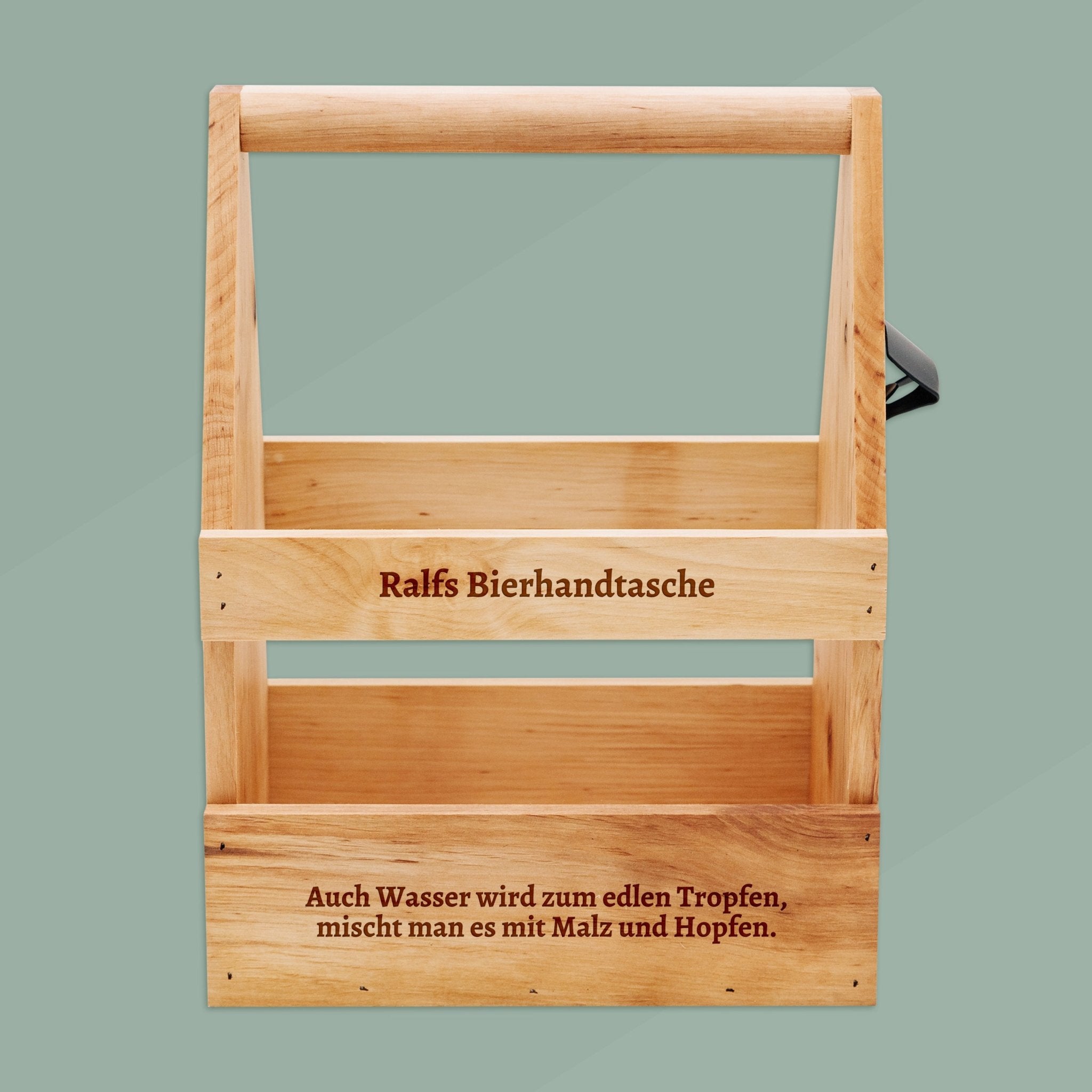 Bierträger Holz - Wasser mit Malz und Hopfen - Abenteuernah