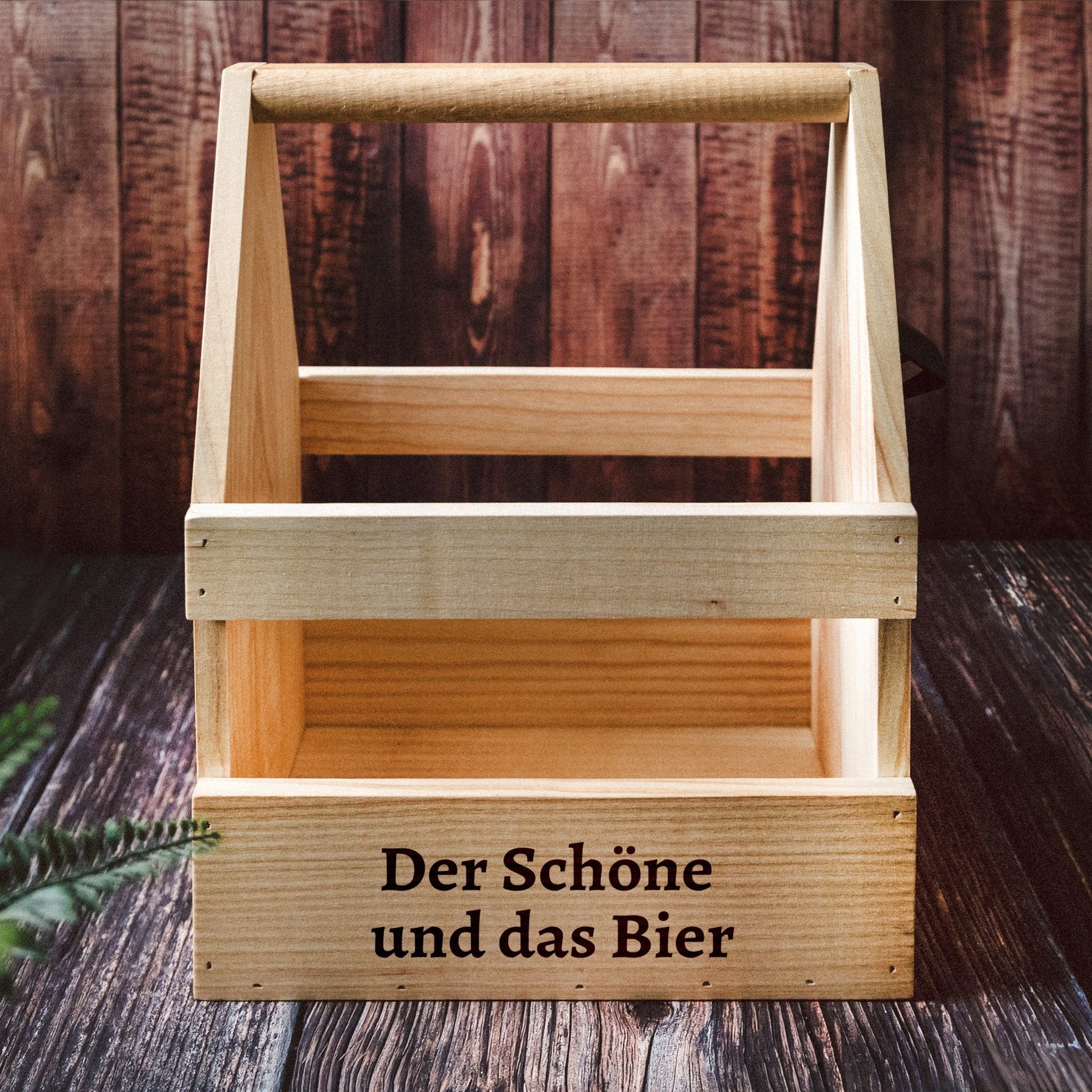 Bierträger Holz - Der Schöne und das Bier - Abenteuernah