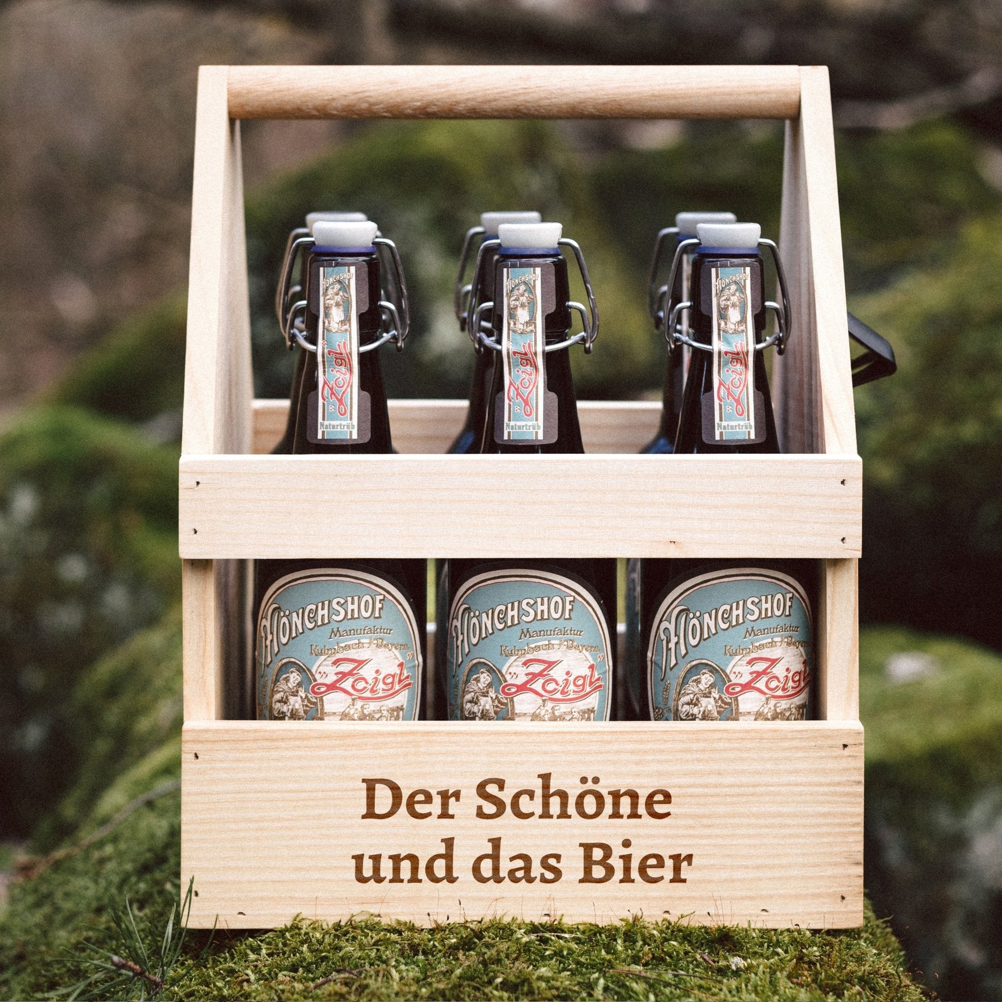 Bierträger Holz - Der Schöne und das Bier - Abenteuernah