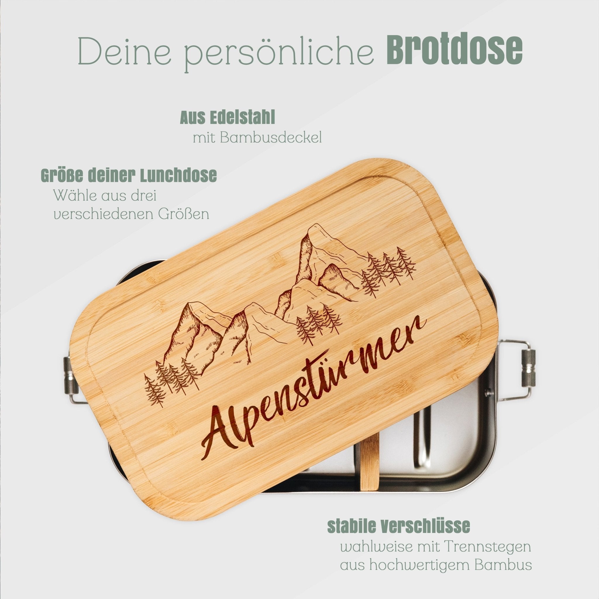 Brotdose Edelstahl - Alpenstürmer - Abenteuernah