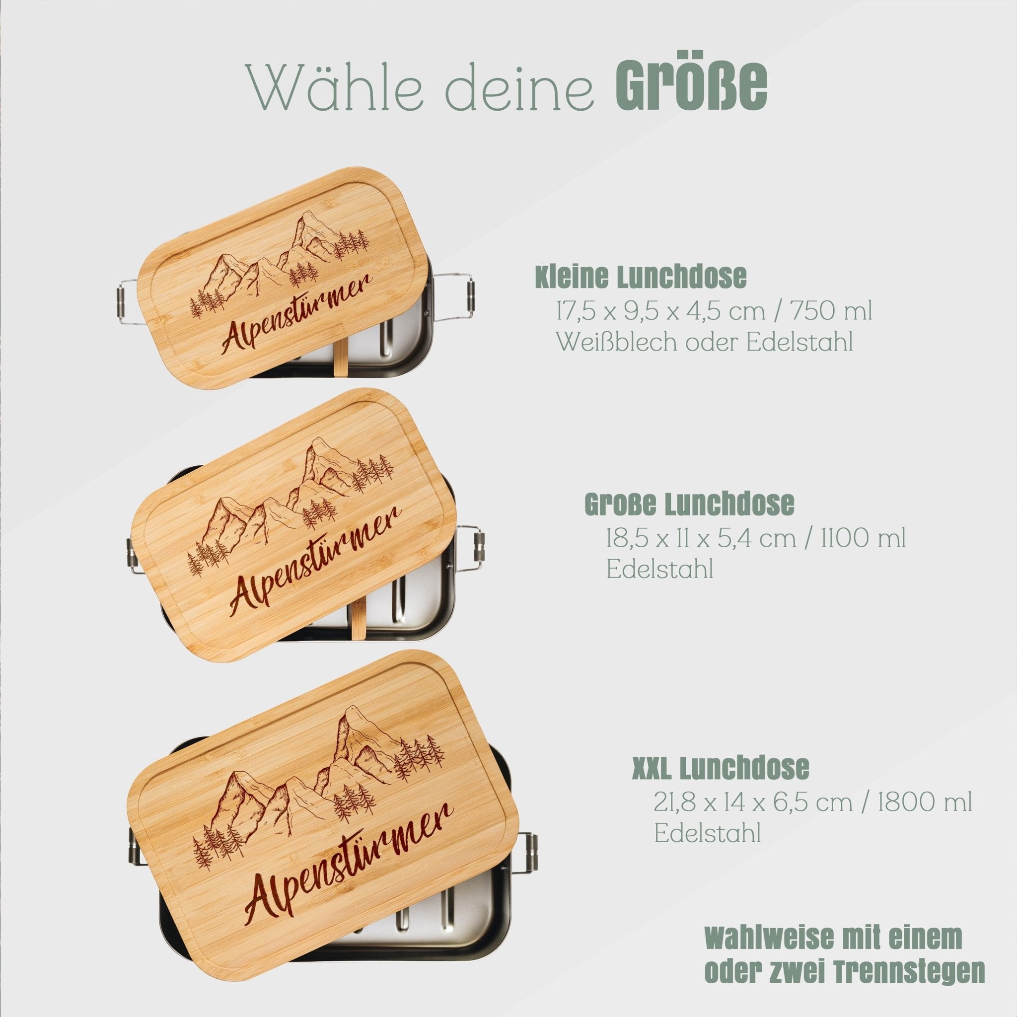 Brotdose Edelstahl - Alpenstürmer - Abenteuernah