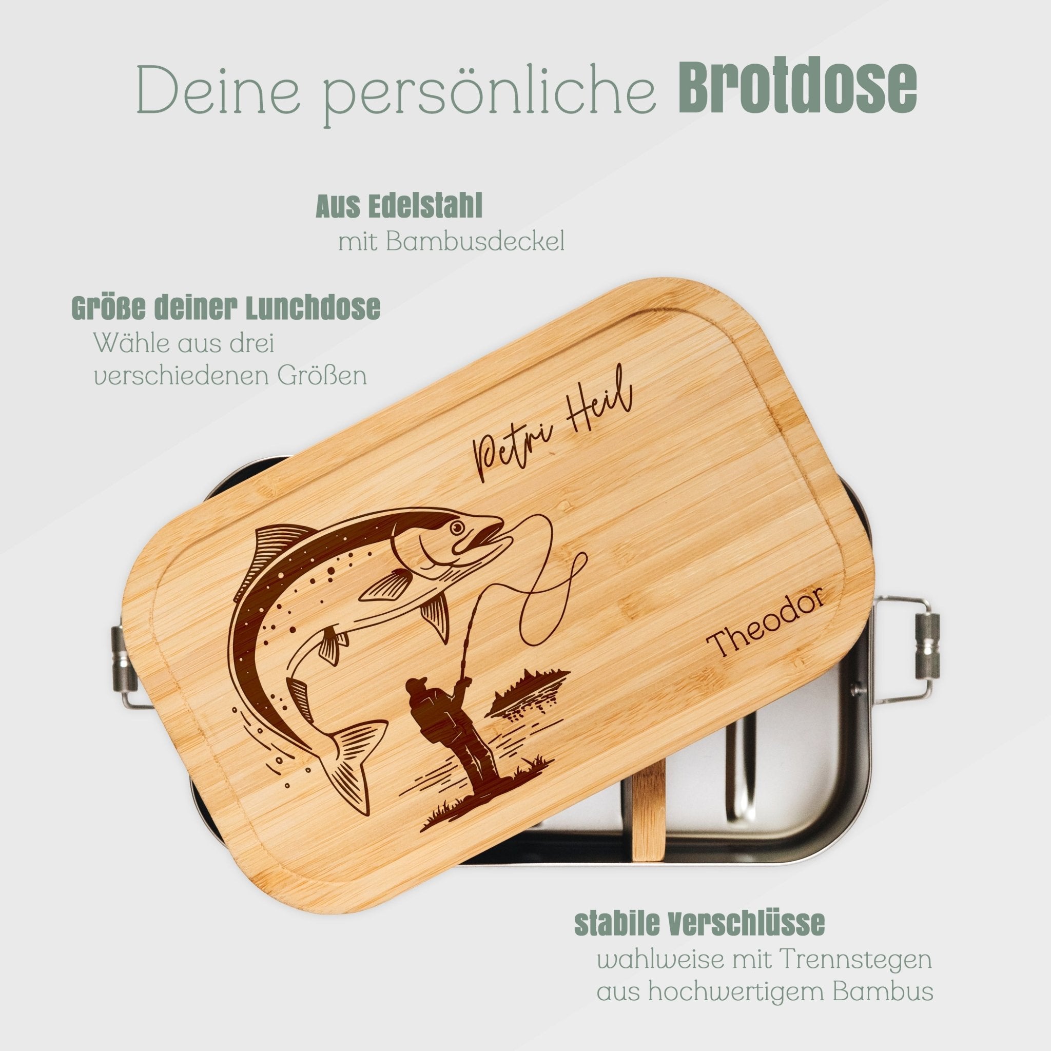 Brotdose Edelstahl - Angler - Abenteuernah