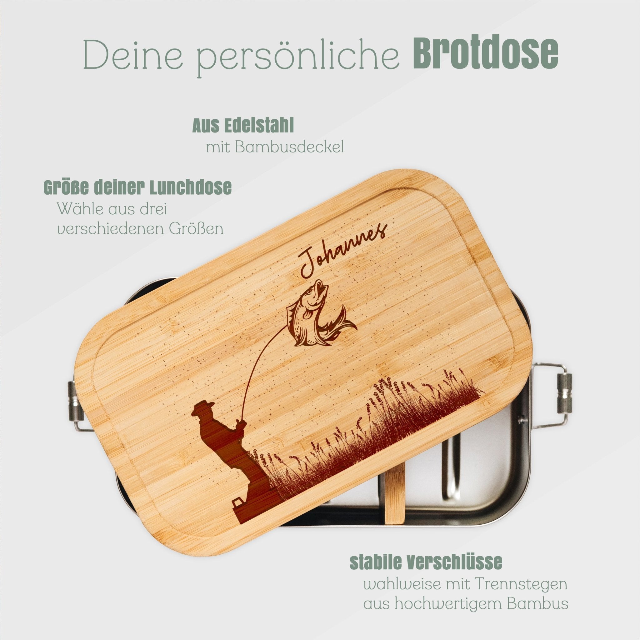 Brotdose Edelstahl - Angler - Abenteuernah