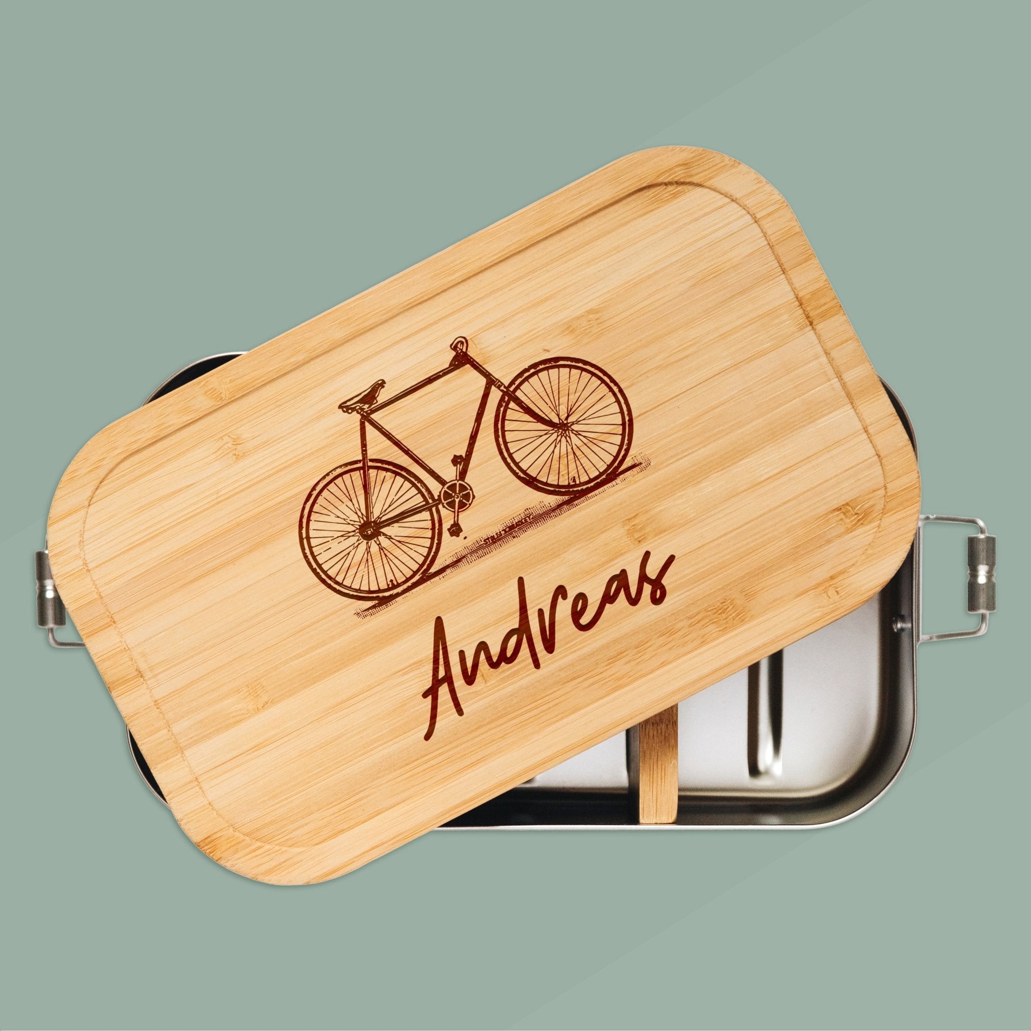 Brotdose Edelstahl - Fahrrad - Abenteuernah