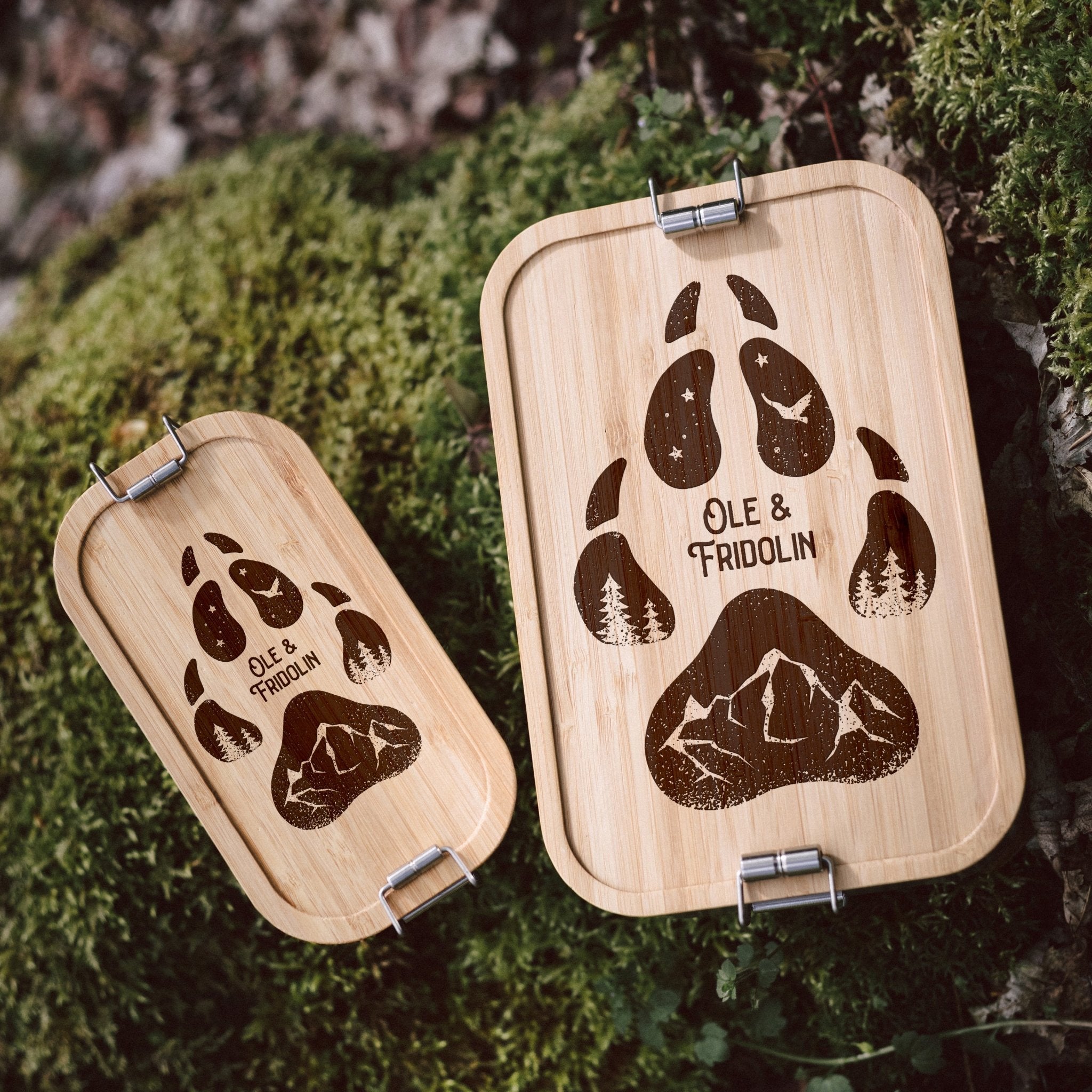 Brotdose Edelstahl - Hundepfote - Abenteuernah