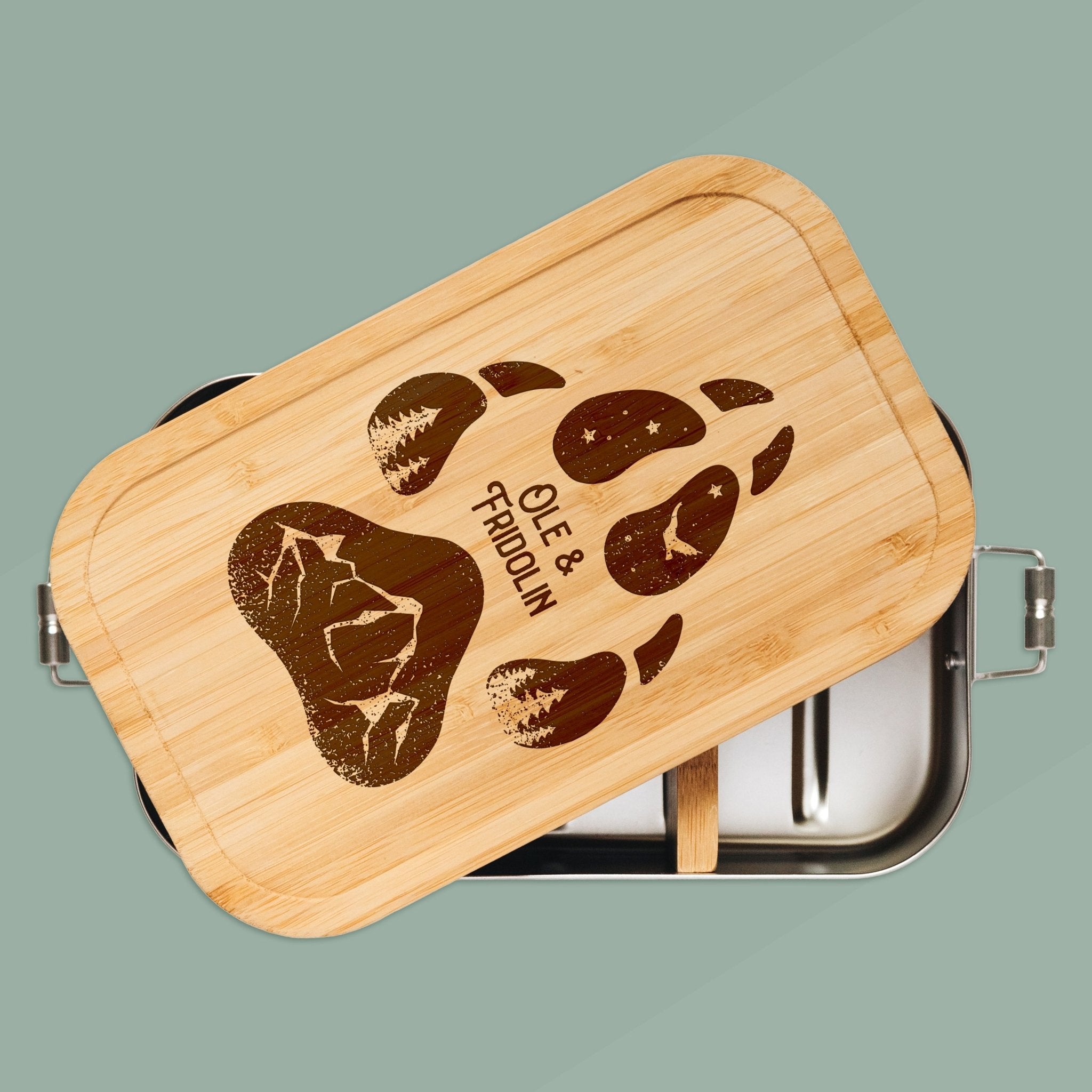 Brotdose Edelstahl - Hundepfote - Abenteuernah