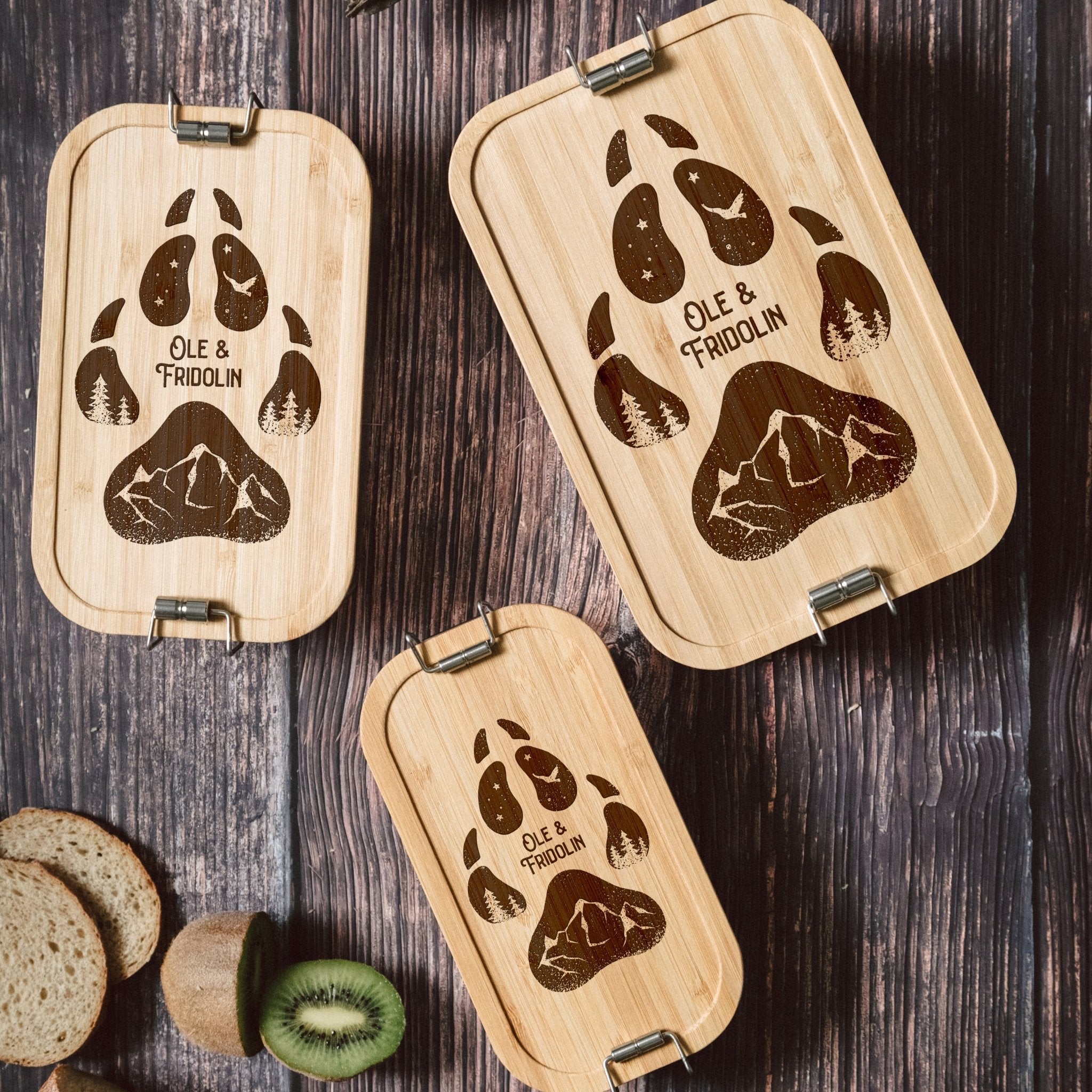 Brotdose Edelstahl - Hundepfote - Abenteuernah