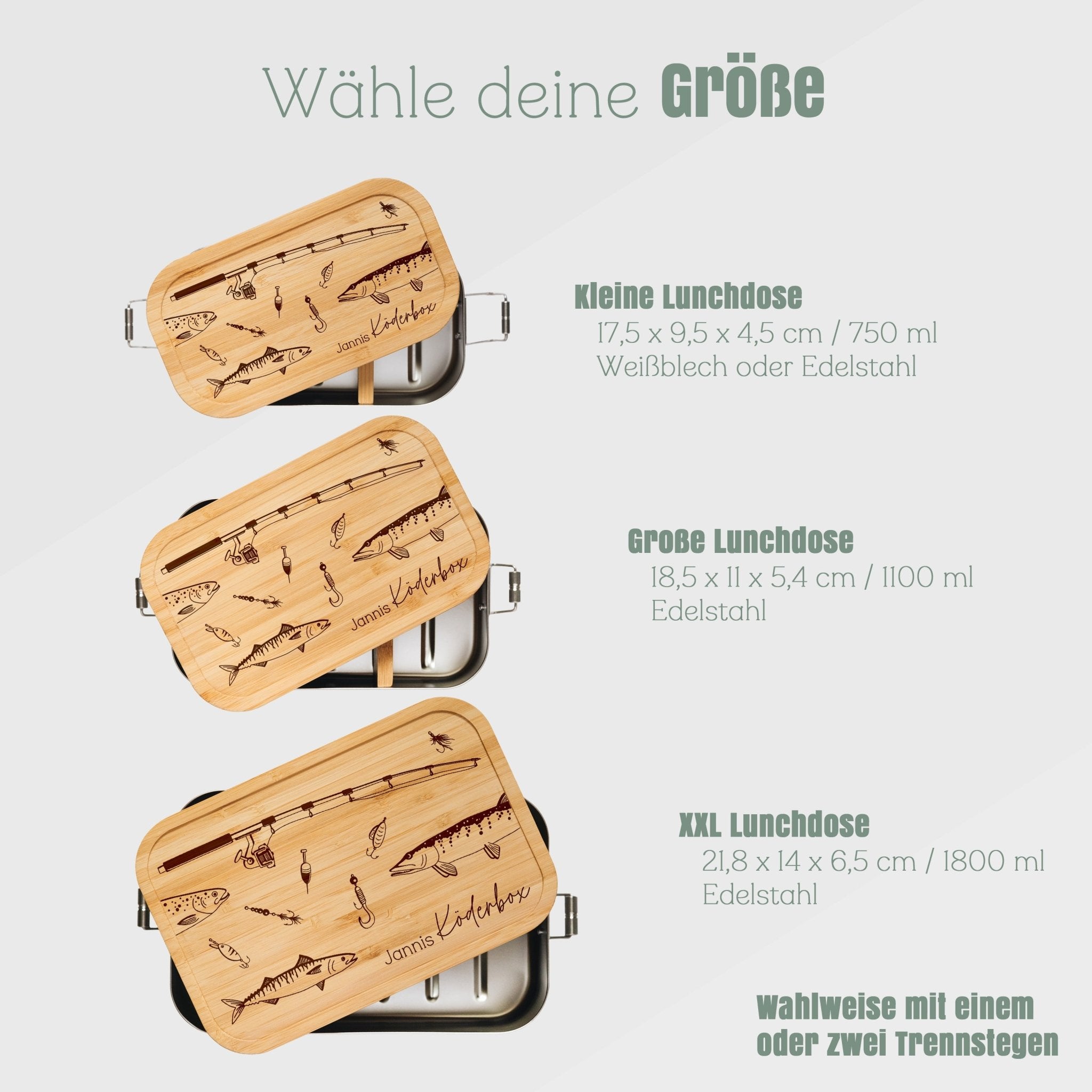 Brotdose Edelstahl - Köderbox Angelzubehör - Abenteuernah
