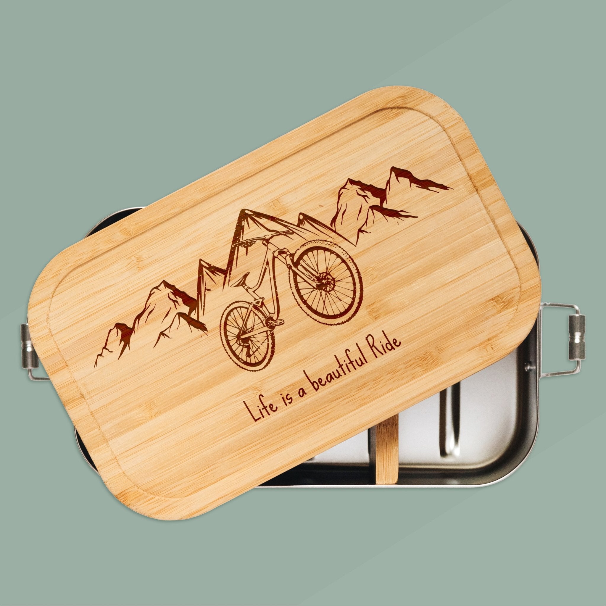 Brotdose Edelstahl - Life is a beautiful ride - Abenteuernah