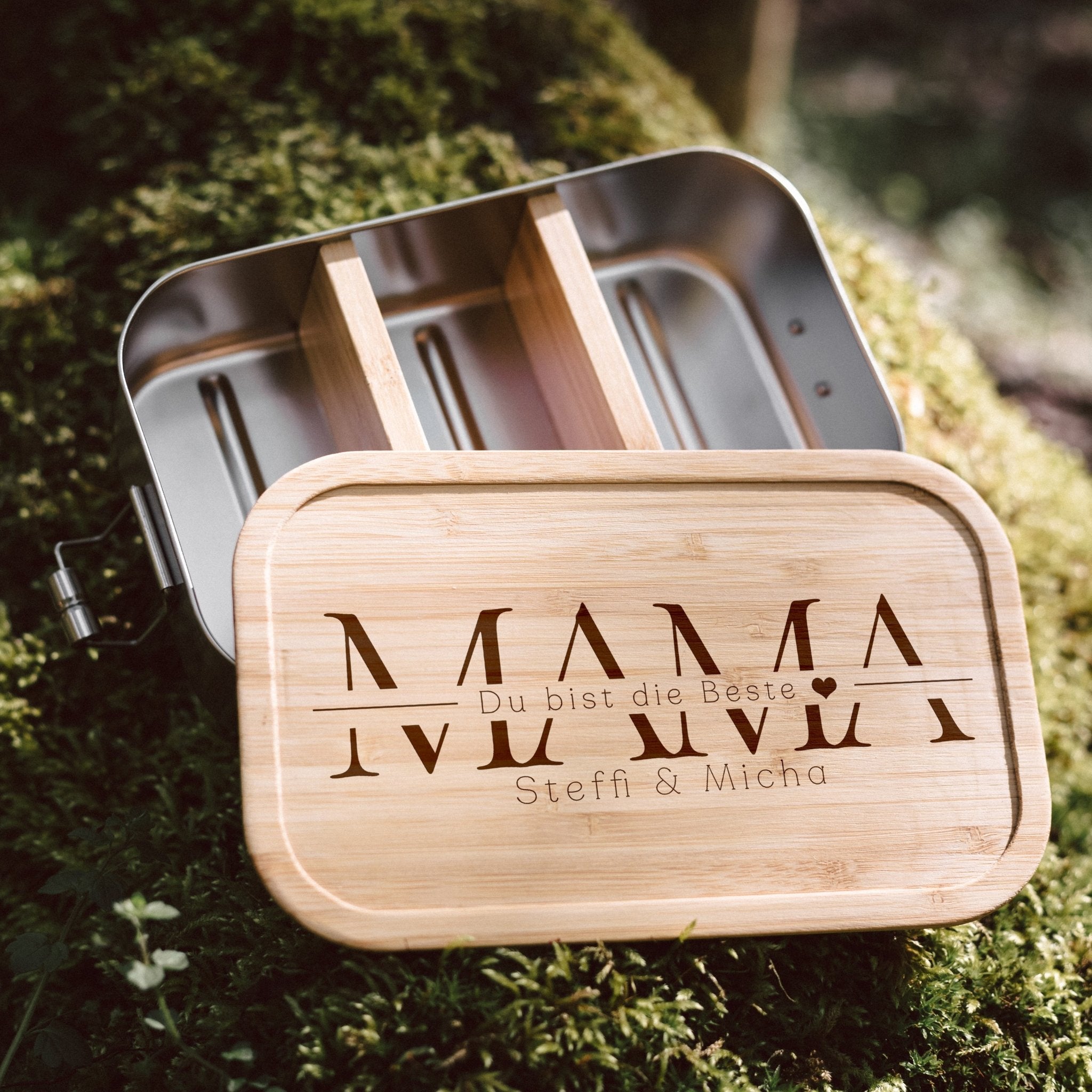 Brotdose Edelstahl - Mama du bist die Beste - Abenteuernah