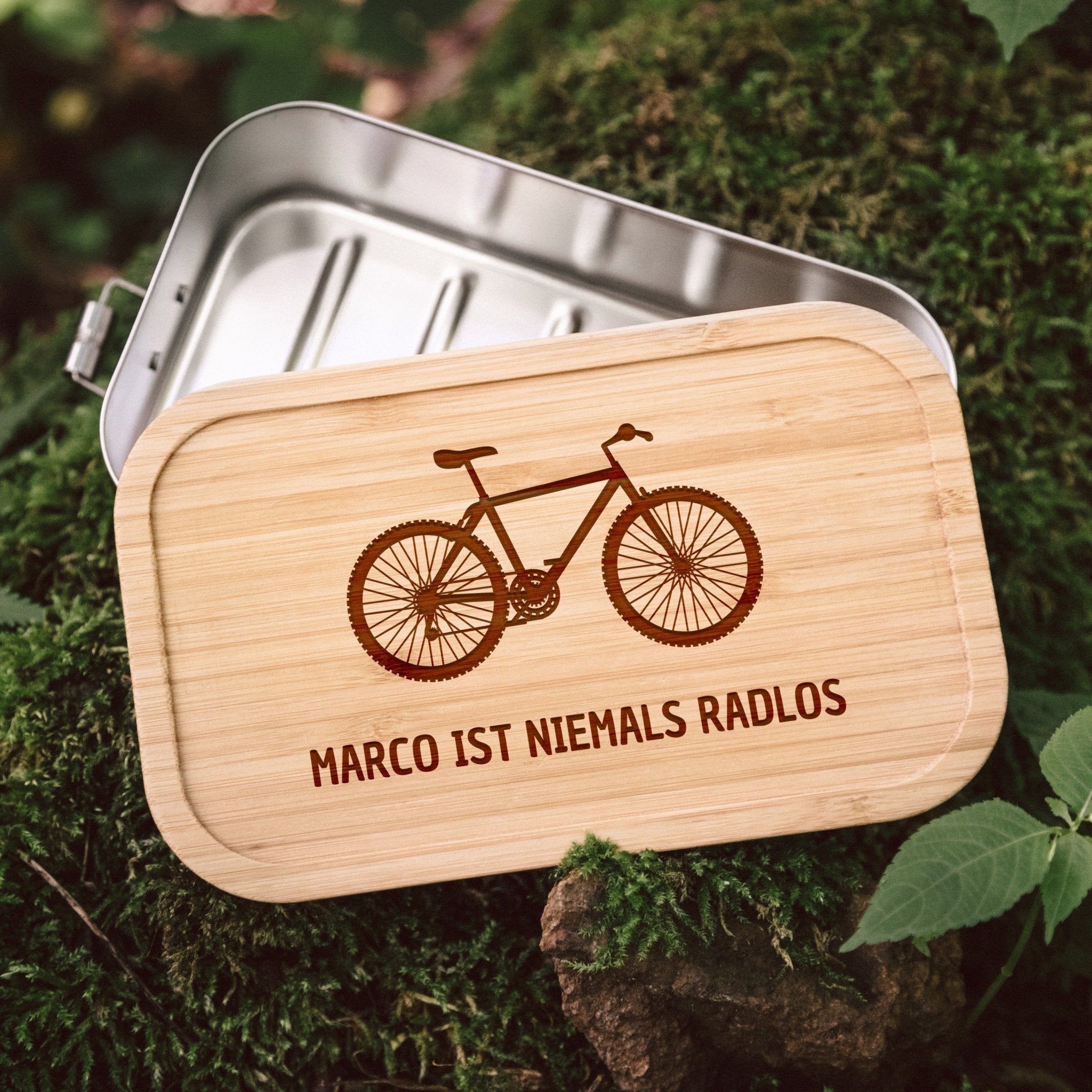 Brotdose Edelstahl - Niemals radlos - Abenteuernah