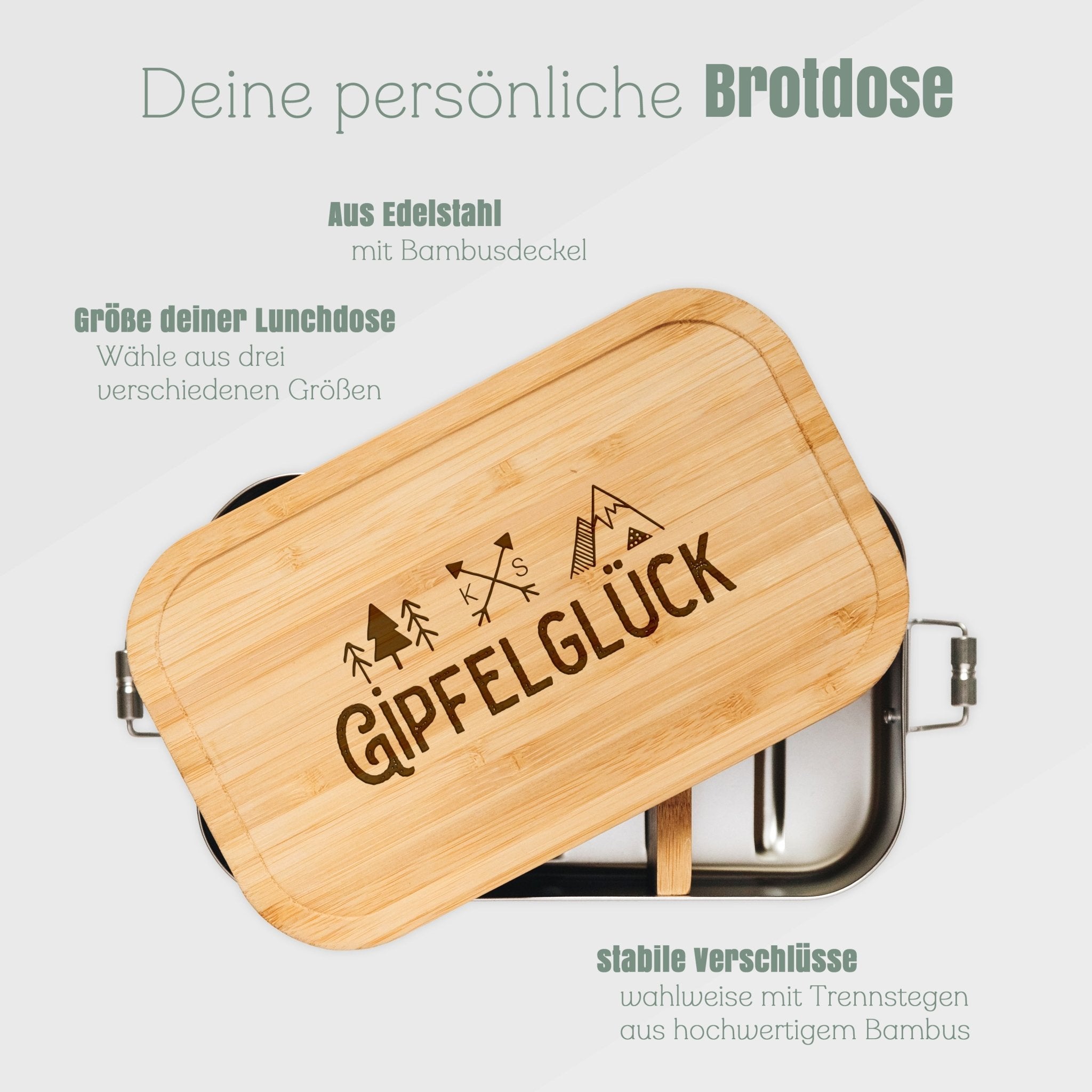 Brotdose Edelstahl - Pausenzeit - Abenteuernah