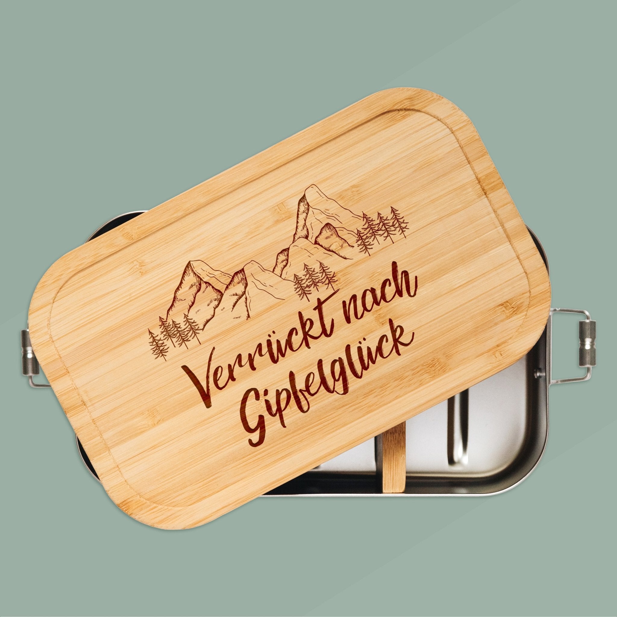 Brotdose Edelstahl - Verrückt nach Gipfelglück - Abenteuernah