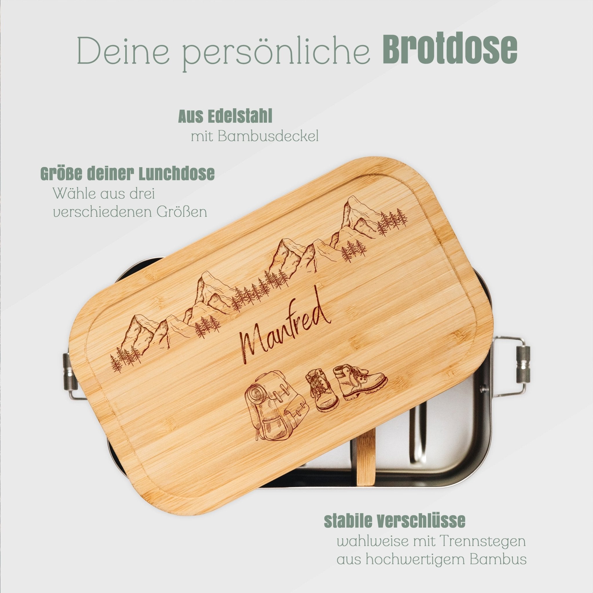 Brotdose Edelstahl - Wanderausrüstung Berge - Abenteuernah