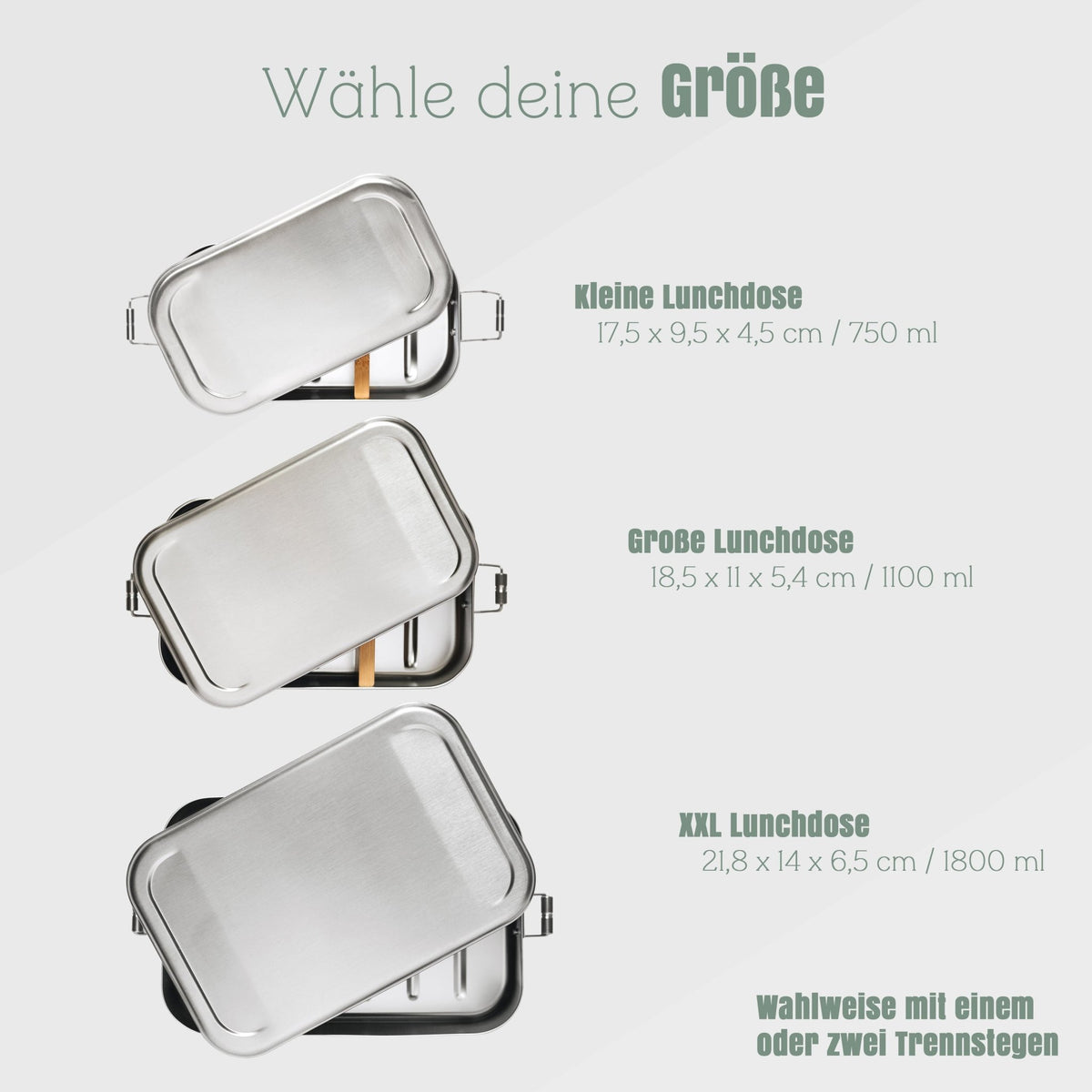 Brotdose Volledelstahl silber - Köderbox Angelzubehör - Abenteuernah