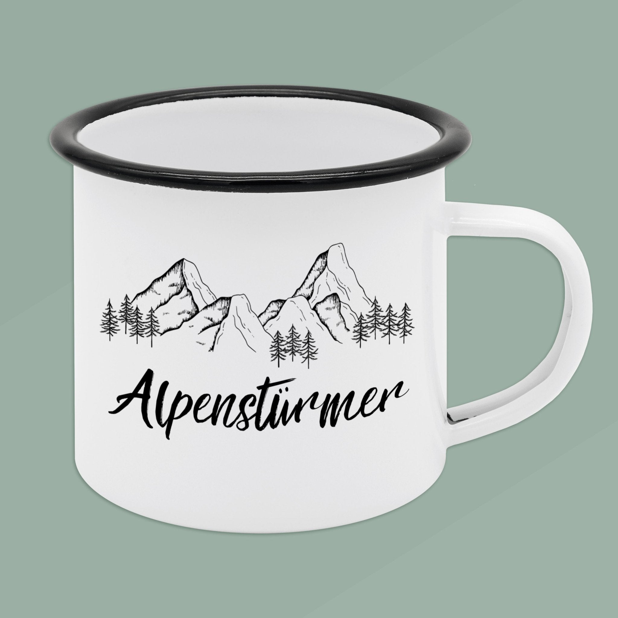 Emaille Tasse - Alpenstürmer - Abenteuernah