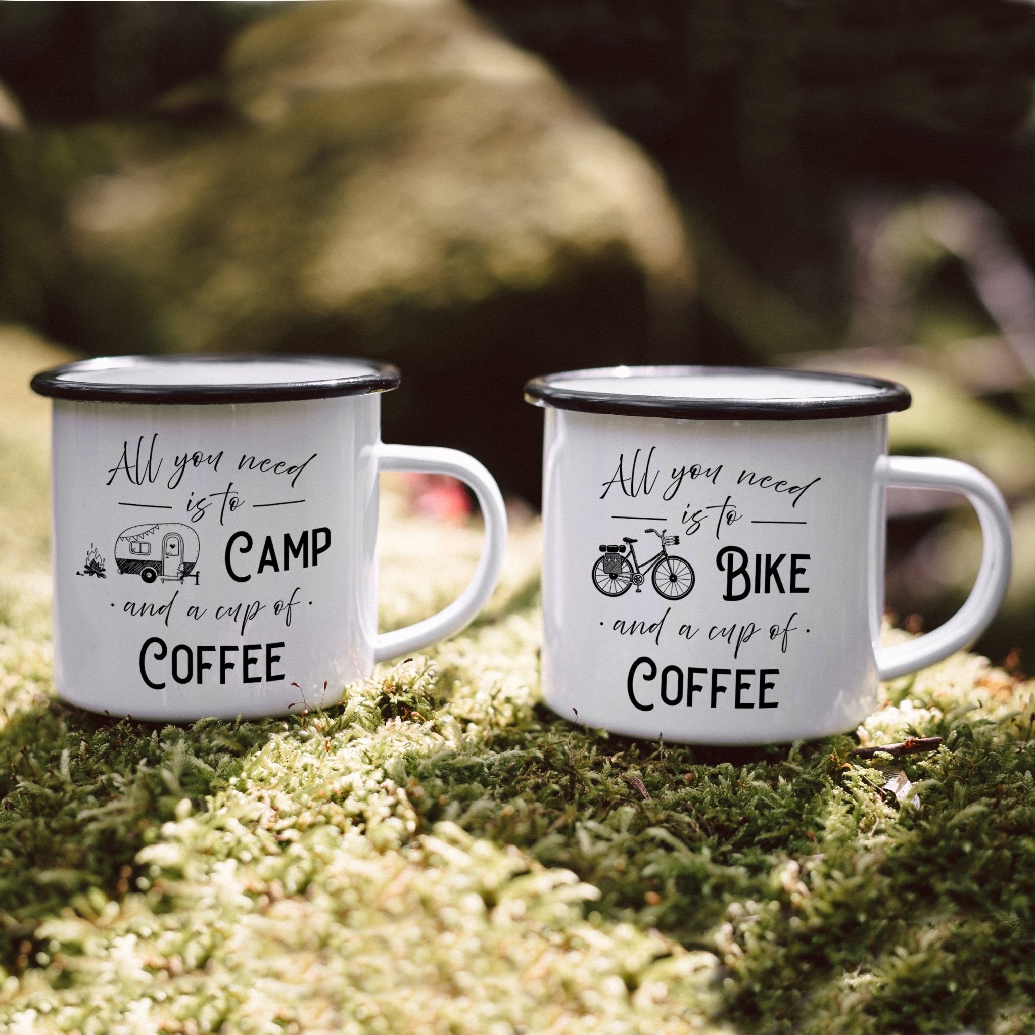 Emaille Tasse - Cup of Coffee - Abenteuernah