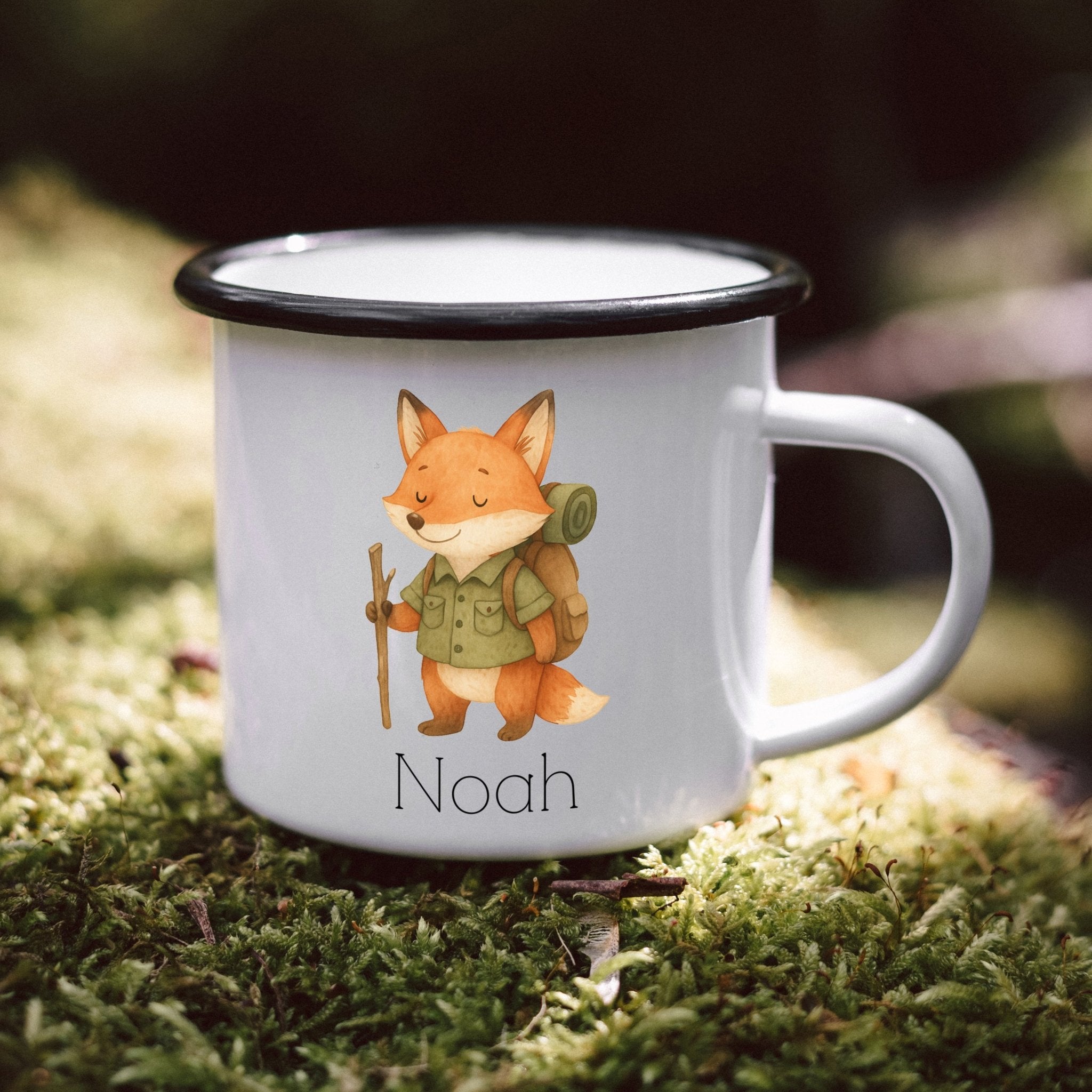 Emaille Tasse - Pfadfinder - Fuchs - Abenteuernah