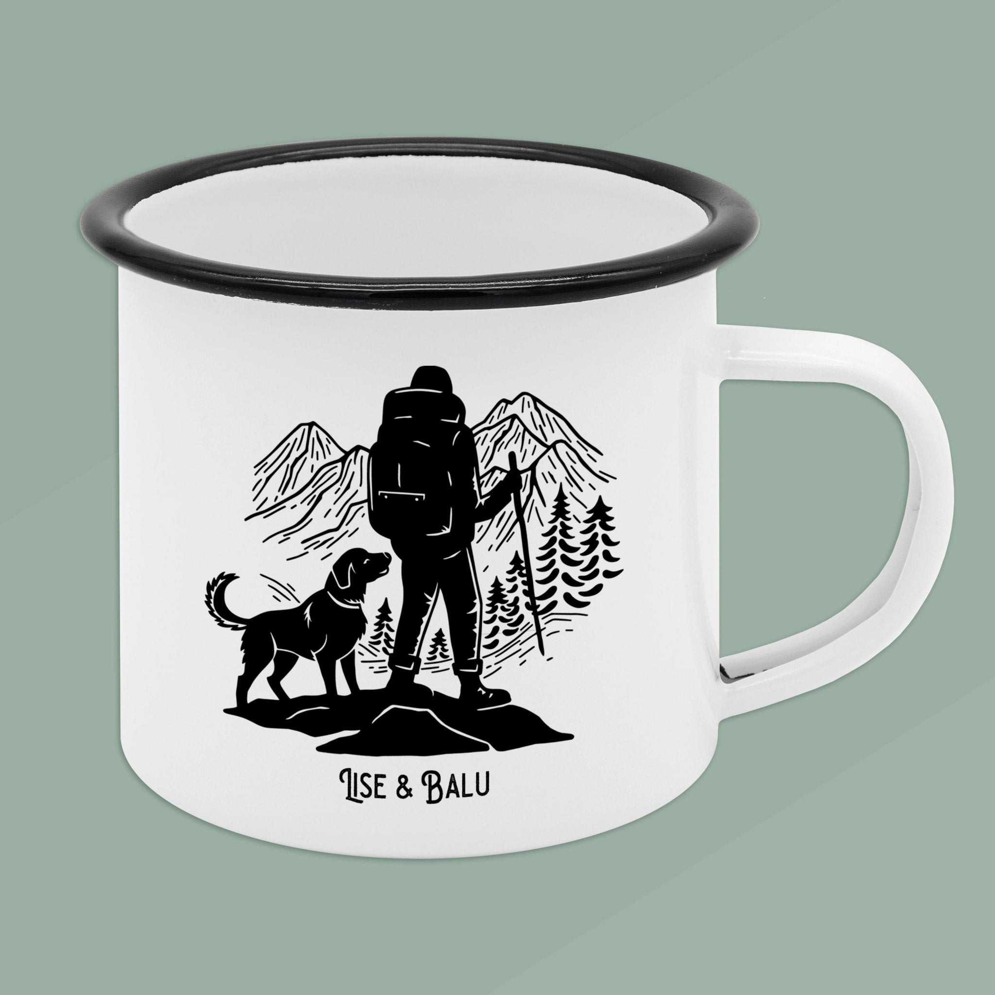 Emaille Tasse - Wanderbuddy - Abenteuernah