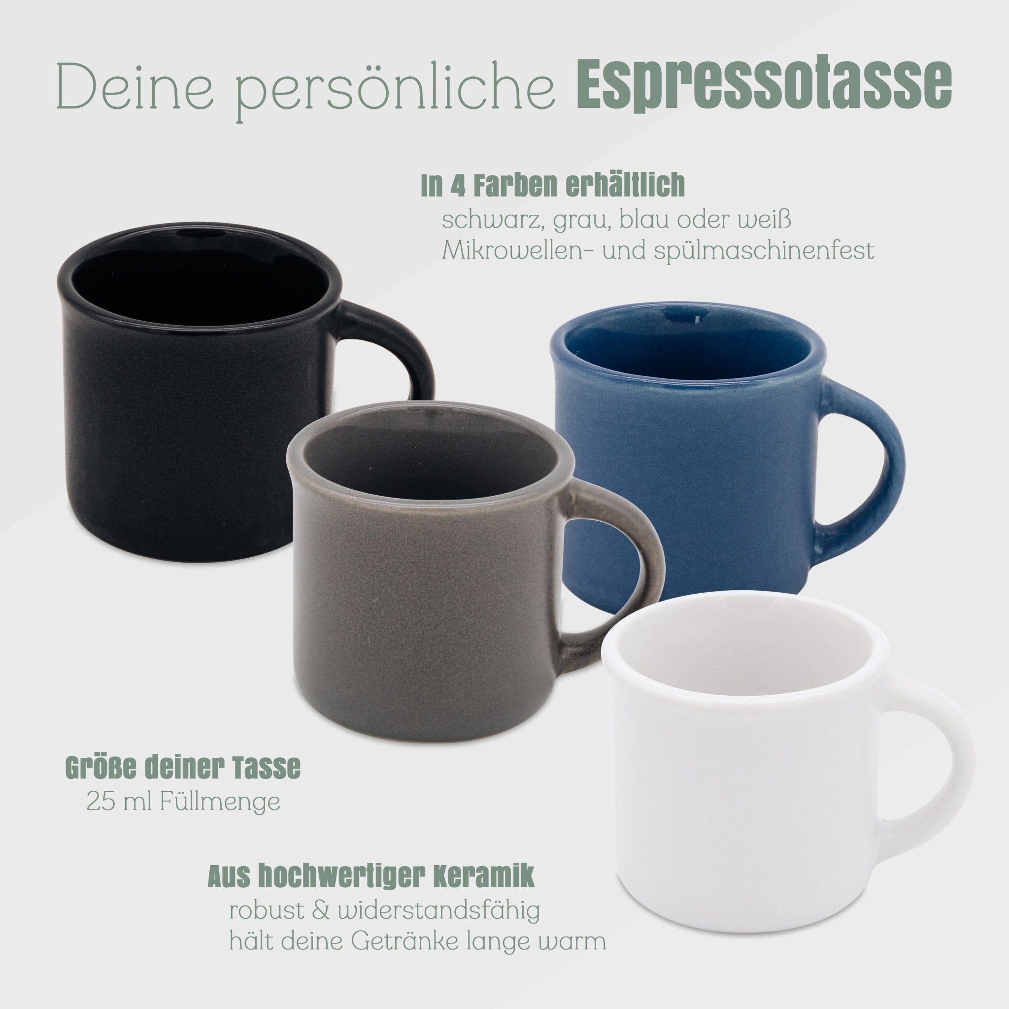 Espressotasse personalisiert - Symbole - Abenteuernah