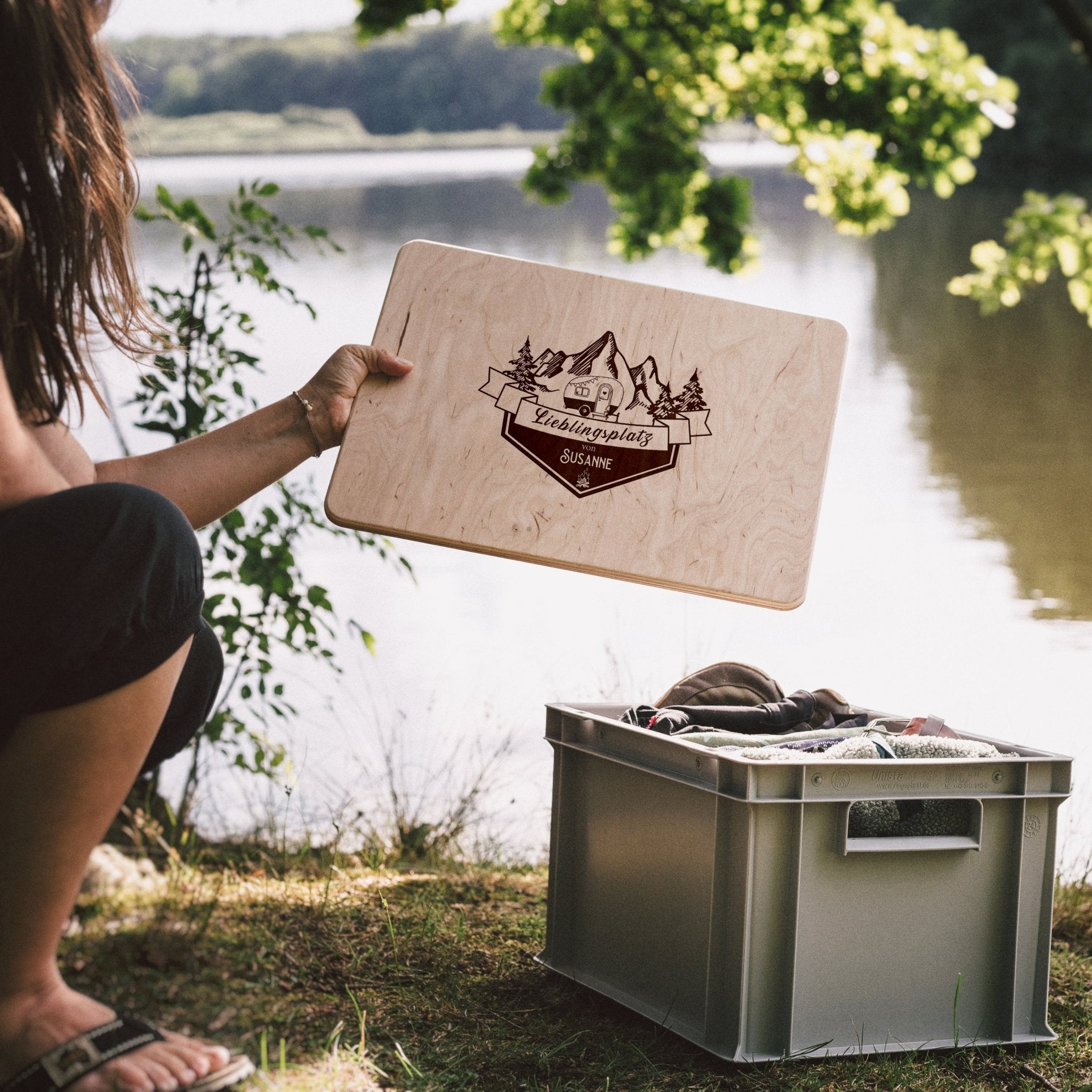 Eurokistendeckel aus Holz - Lieblingsplatz - Abenteuernah