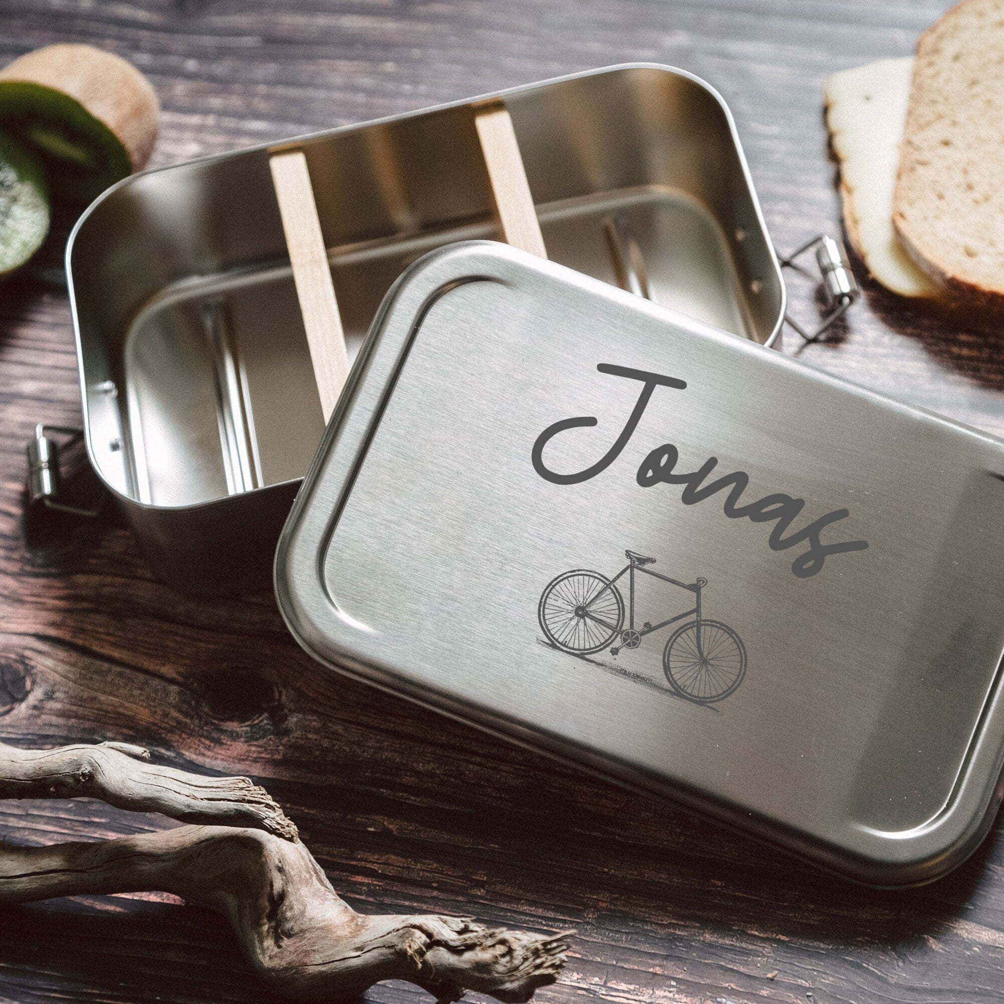 Fahrrad Geschenk, Radfahrer Männer Geschenke, Brotdose Rad, Brotdose Volledelstahl - Abenteuernah